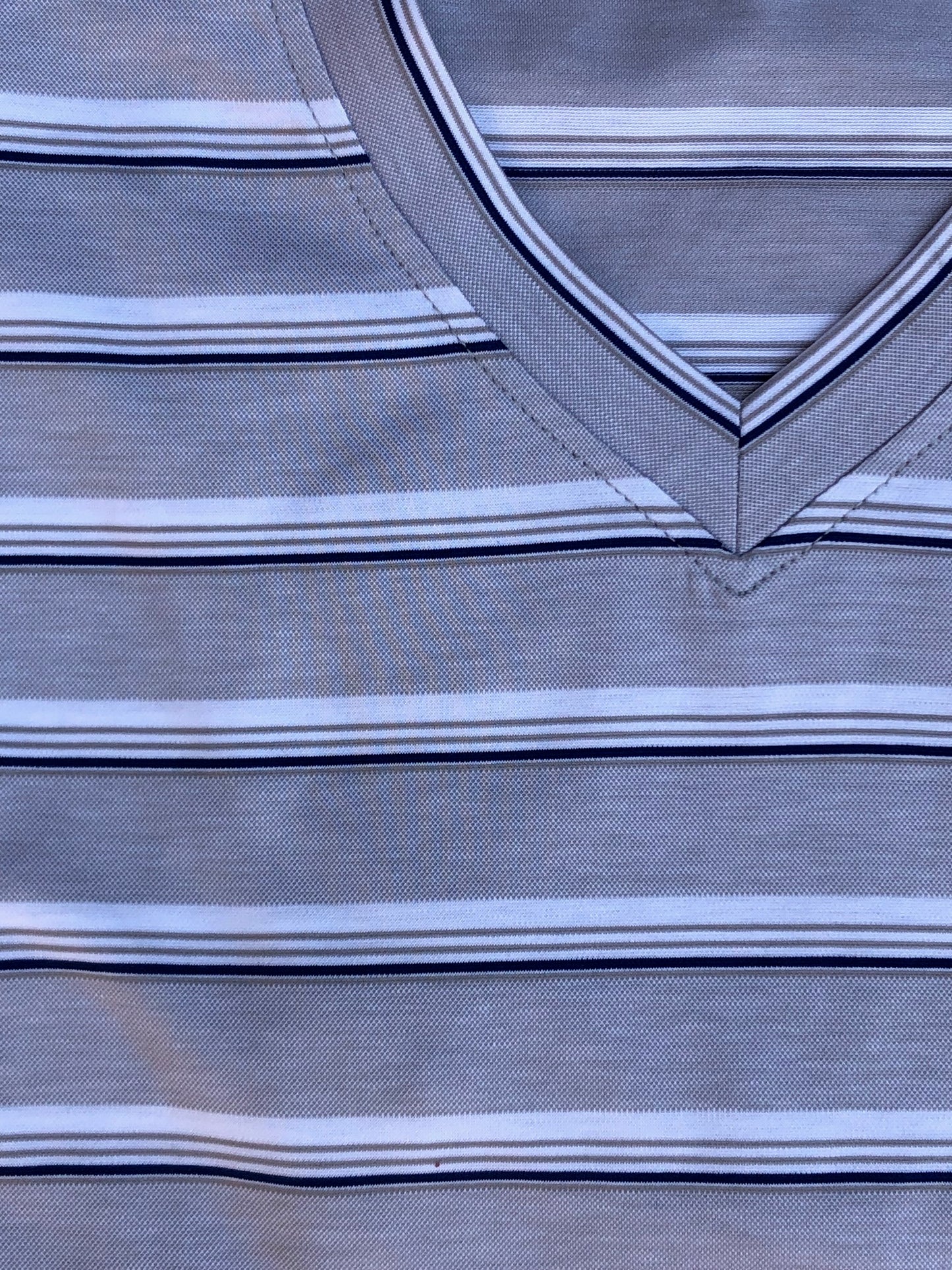 V Neck Striped T-Shirt