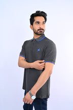 Charcoal Grey Ostrich Polo
