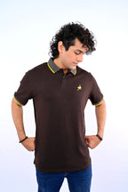 Dark Brown Ostrich Polo