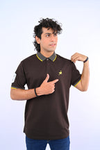 Dark Brown Ostrich Polo