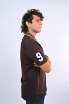 Dark Brown Ostrich Polo