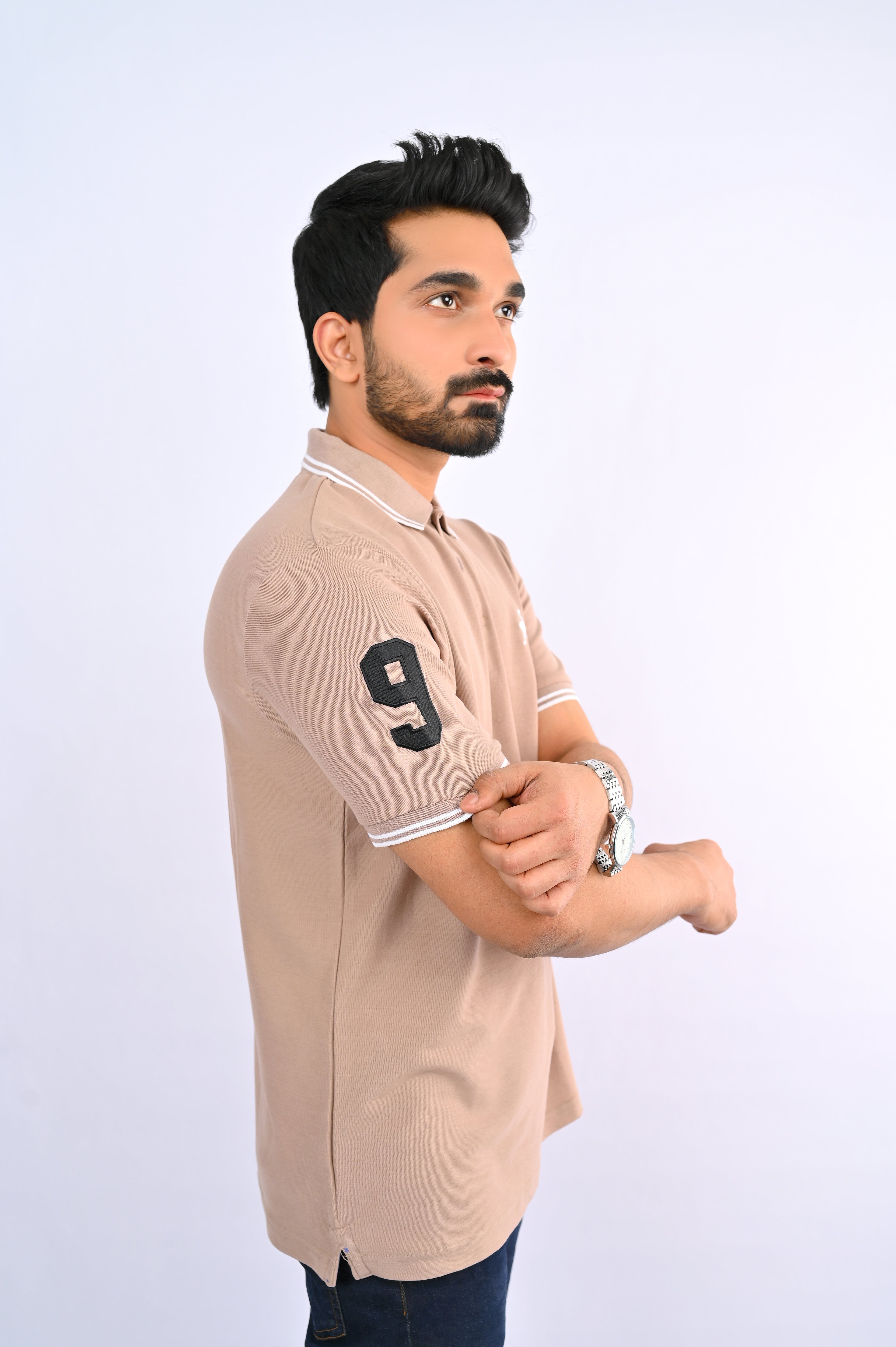 Sand Brown Ostrich Polo