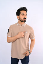 Sand Brown Ostrich Polo