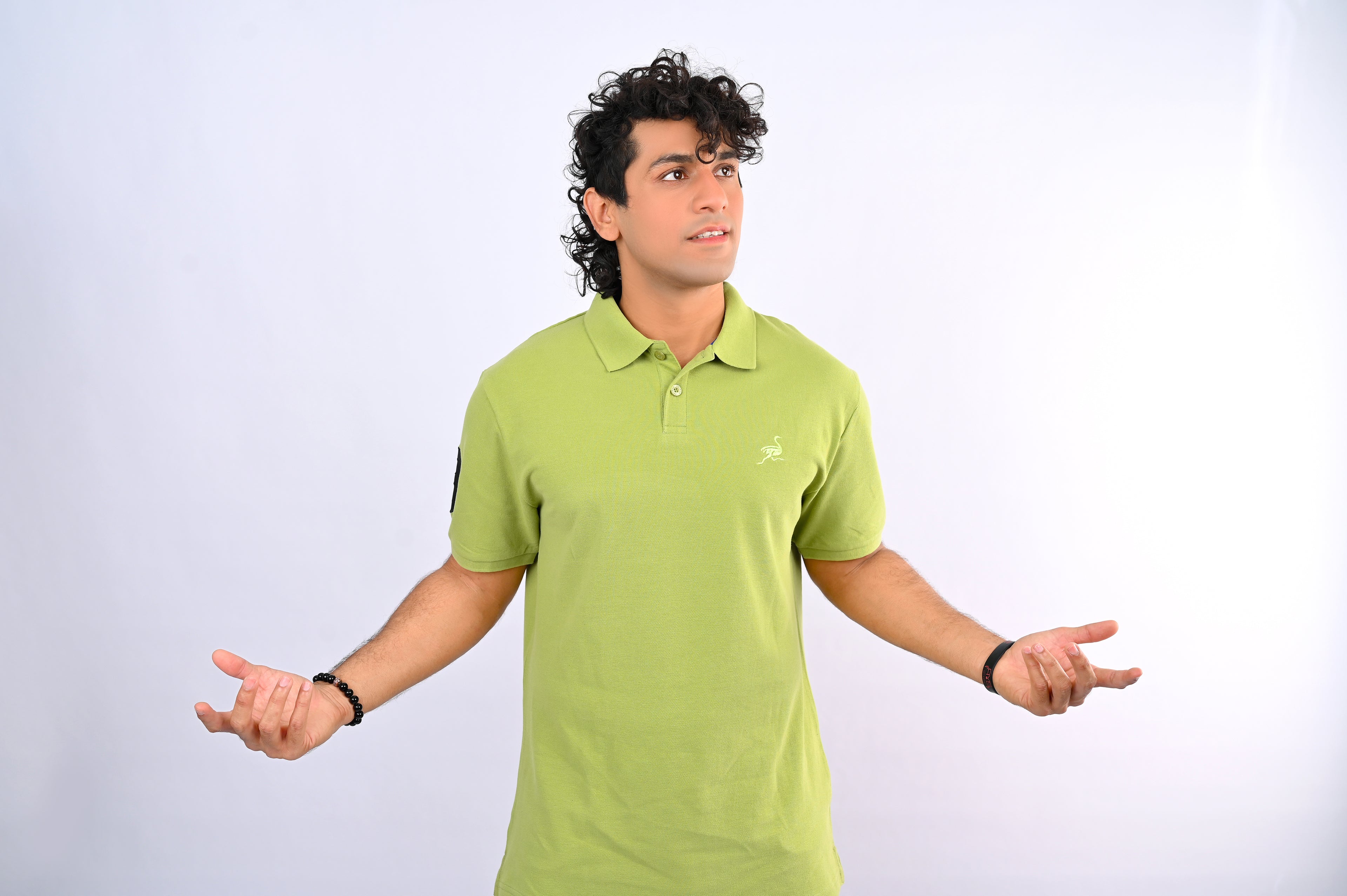 Lime Ostrich Polo