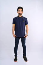 Navy Blue Ostrich Polo