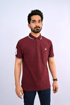 Maroon Ostrich Polo