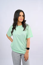 Sea Green Round Neck