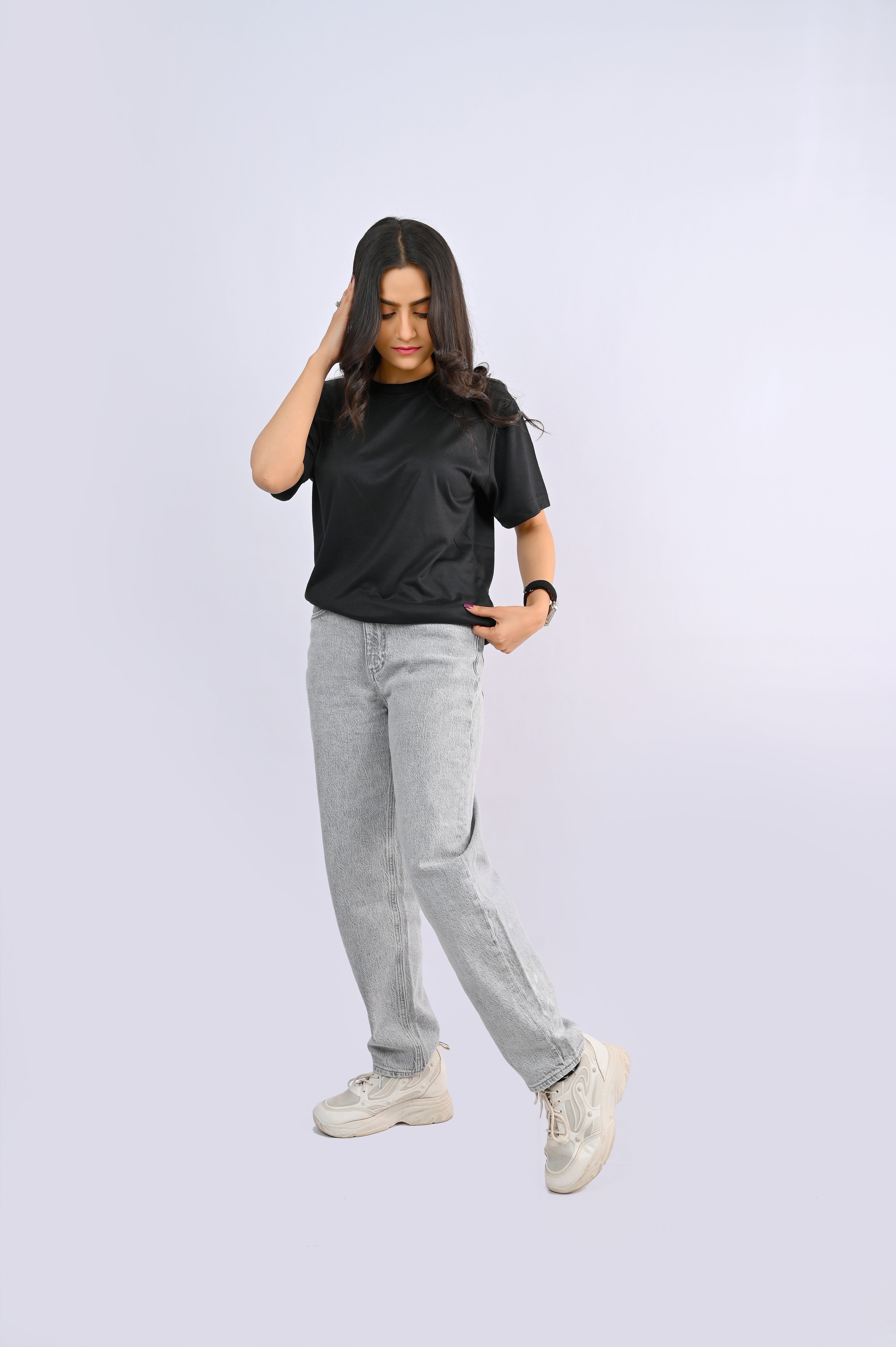 Black Round Neck