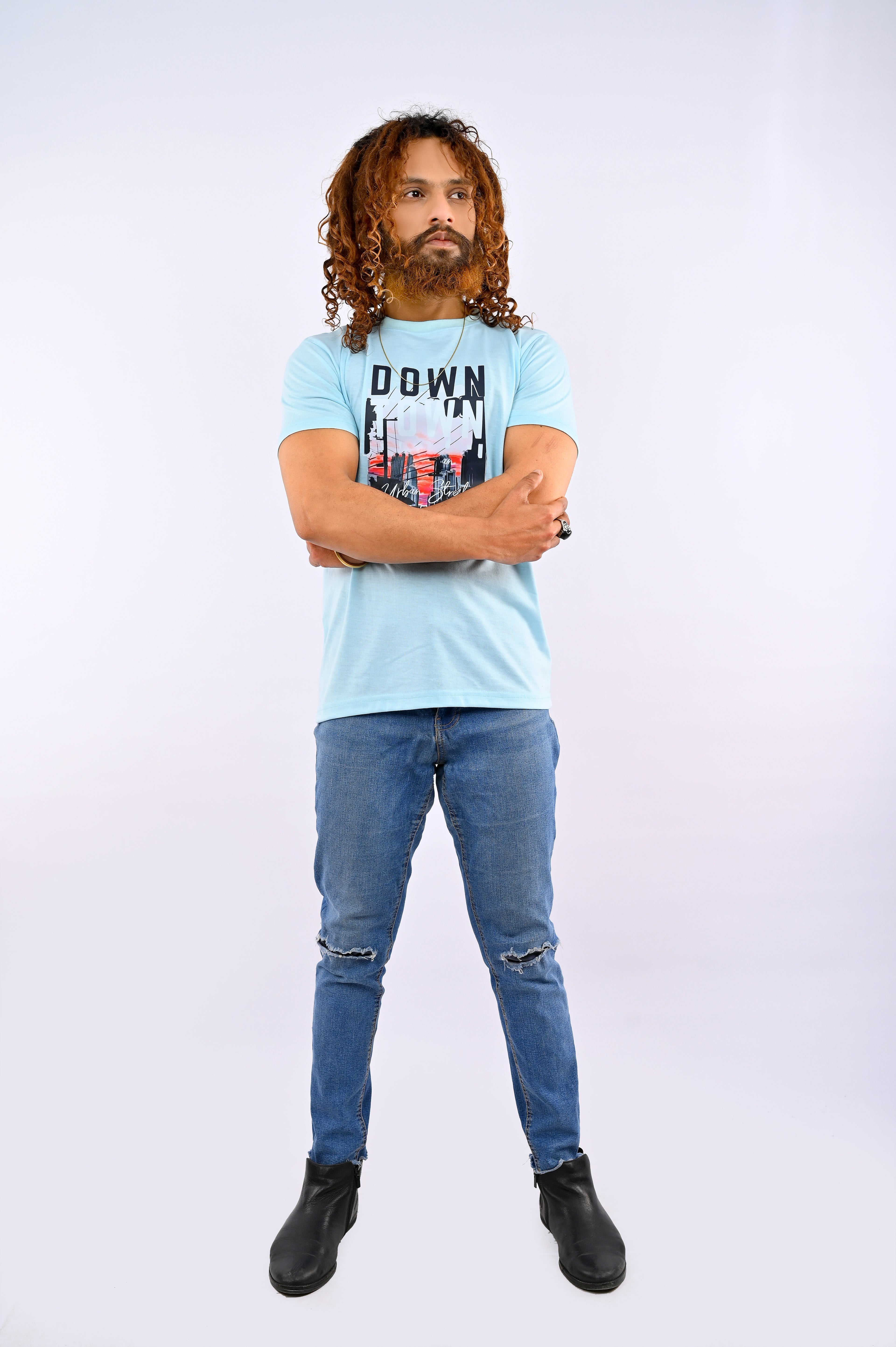Sky Blue Street Wear