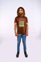 Brown Printed T-Shirt