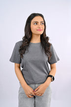 Heather Grey Round Neck