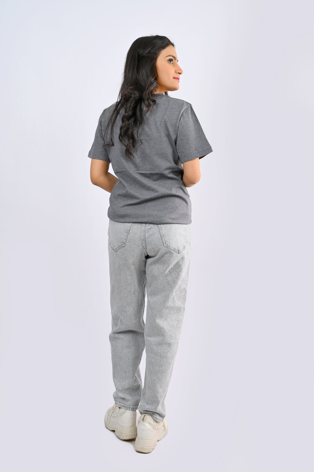 Heather Grey Round Neck
