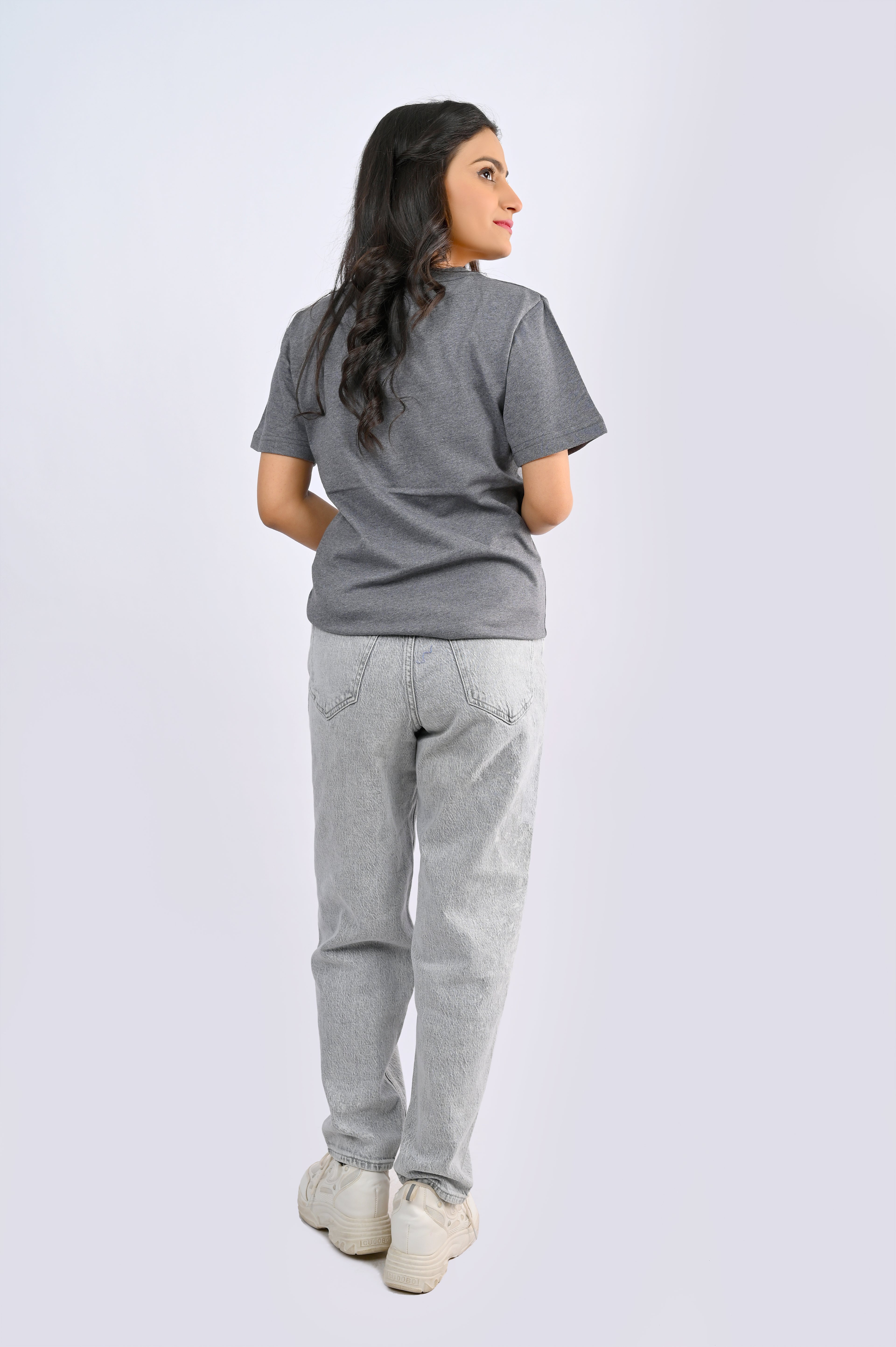 Heather Grey Round Neck
