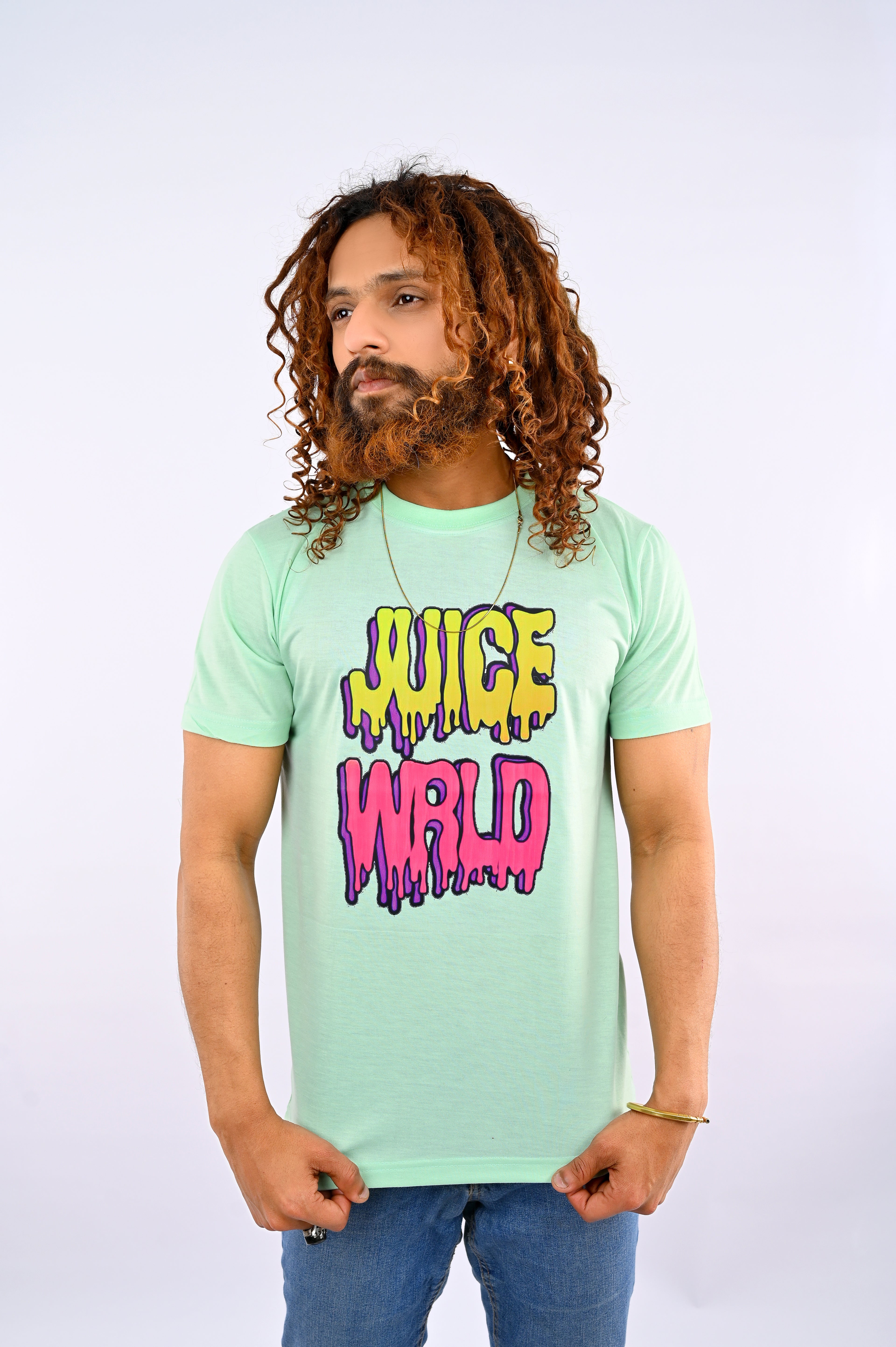 Mint Green Printed T-Shirt