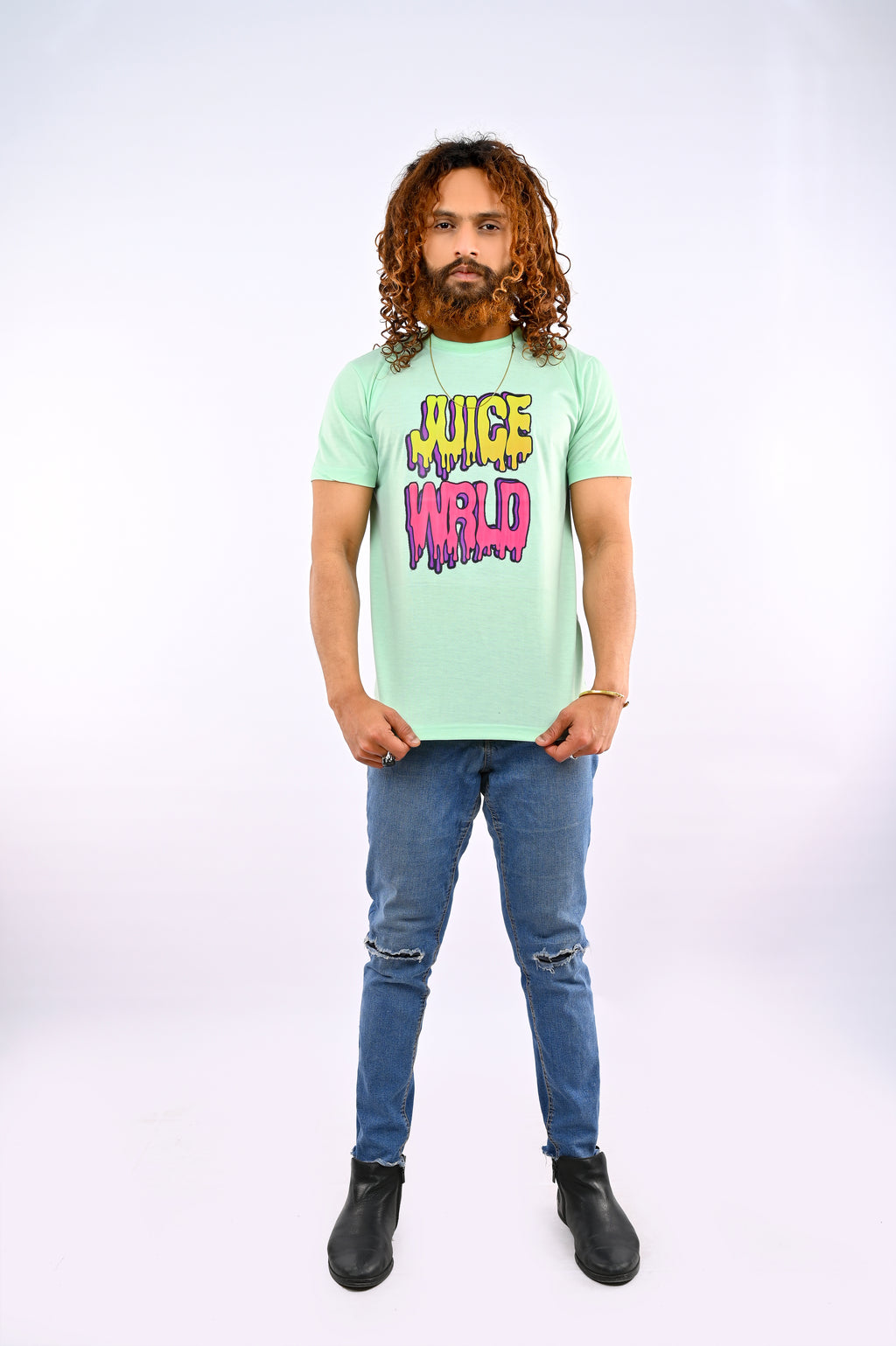 Mint Green Printed T-Shirt