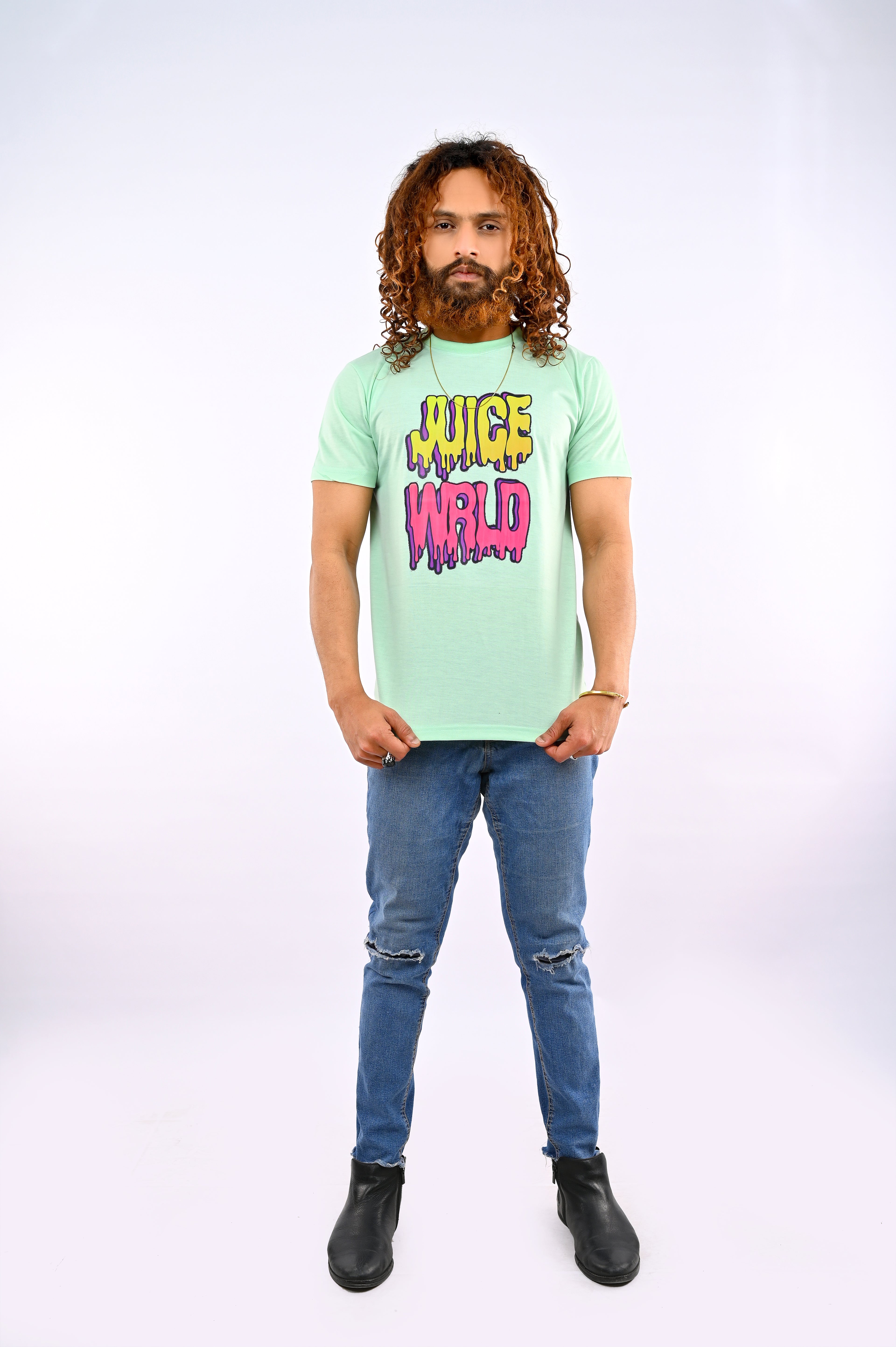 Mint Green Printed T-Shirt