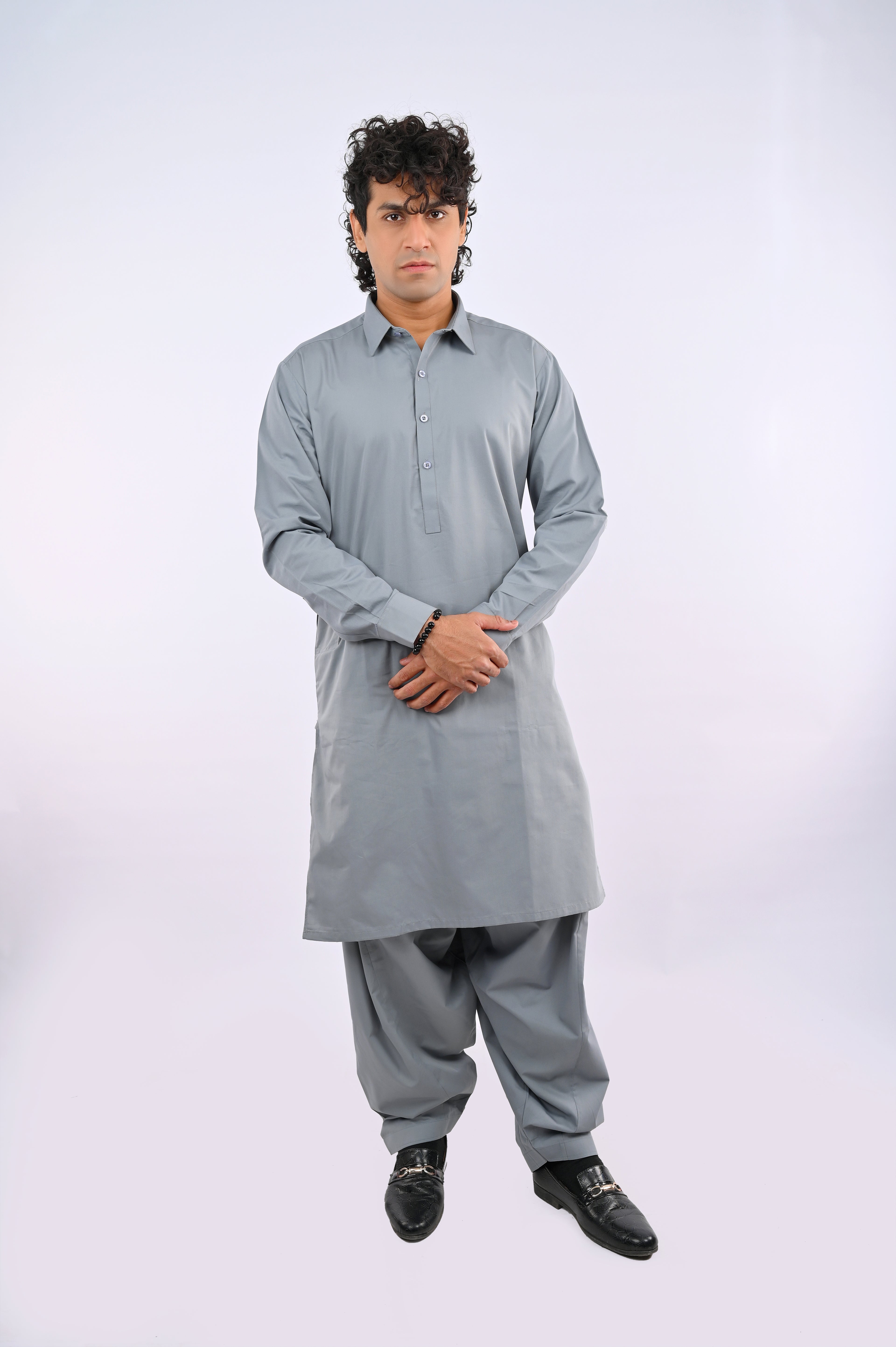 Light Grey Shalwar Kameez