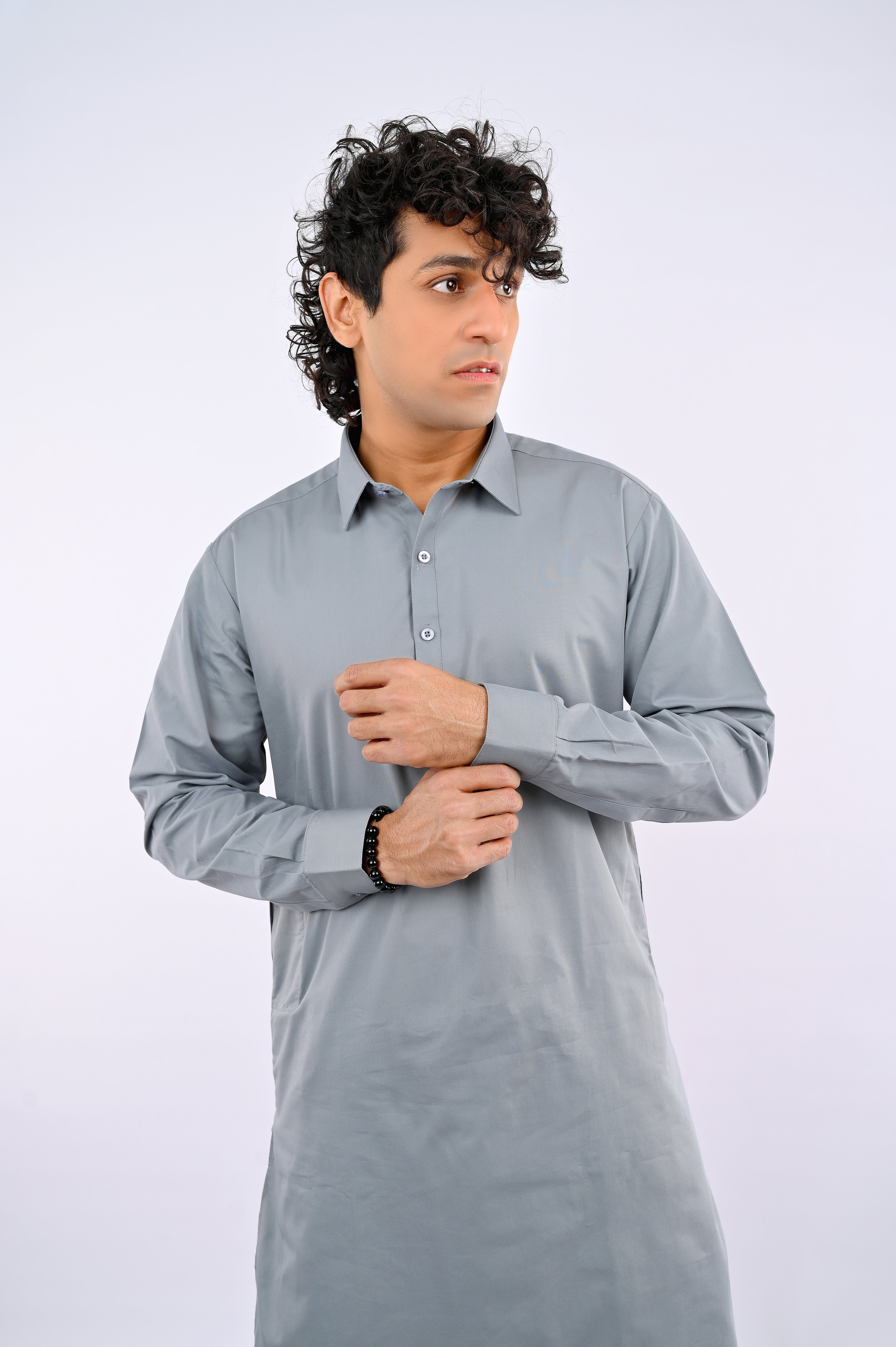 Light Grey Shalwar Kameez