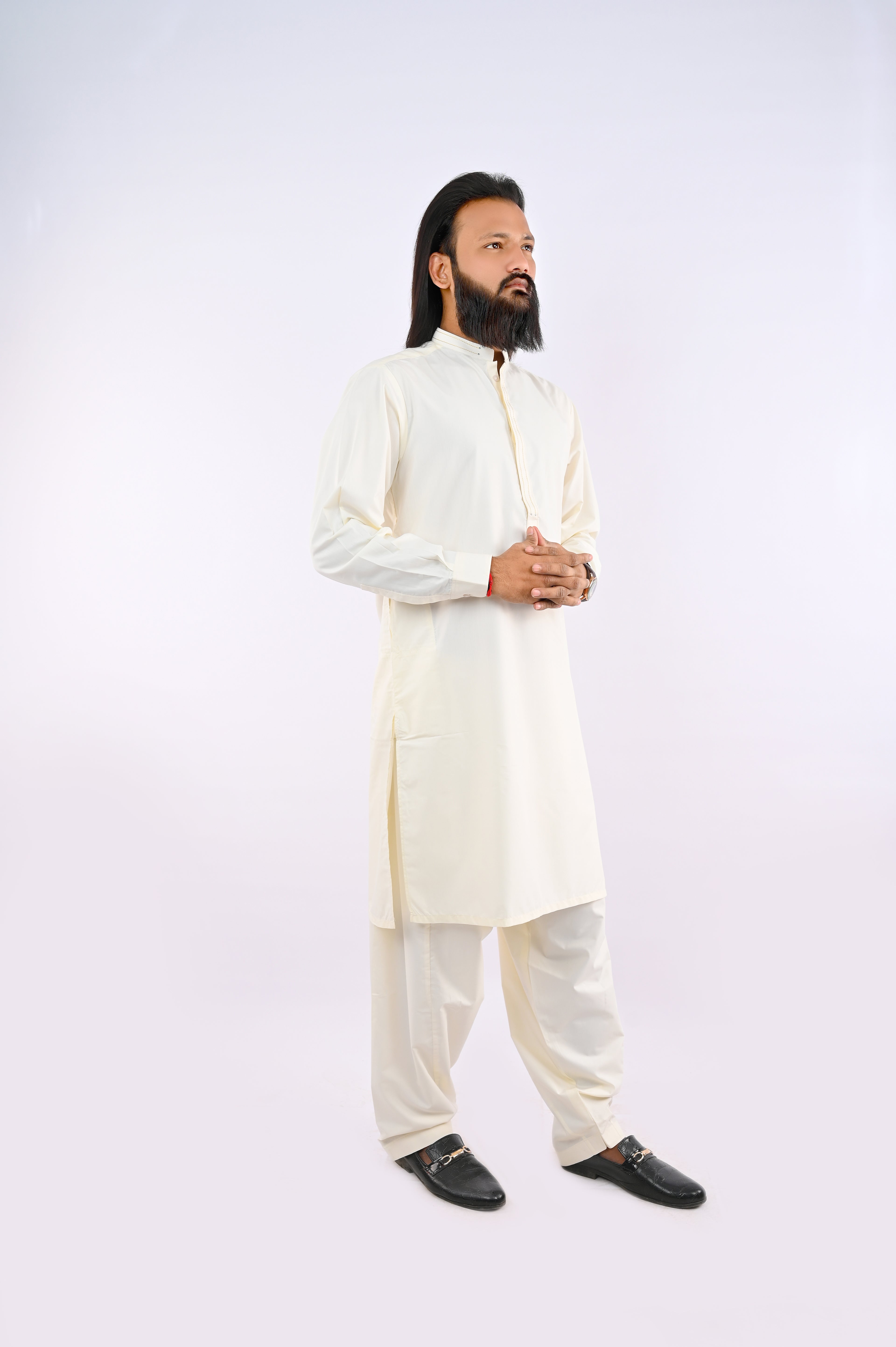 Cream Shalwar Kameez