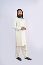 Cream Shalwar Kameez