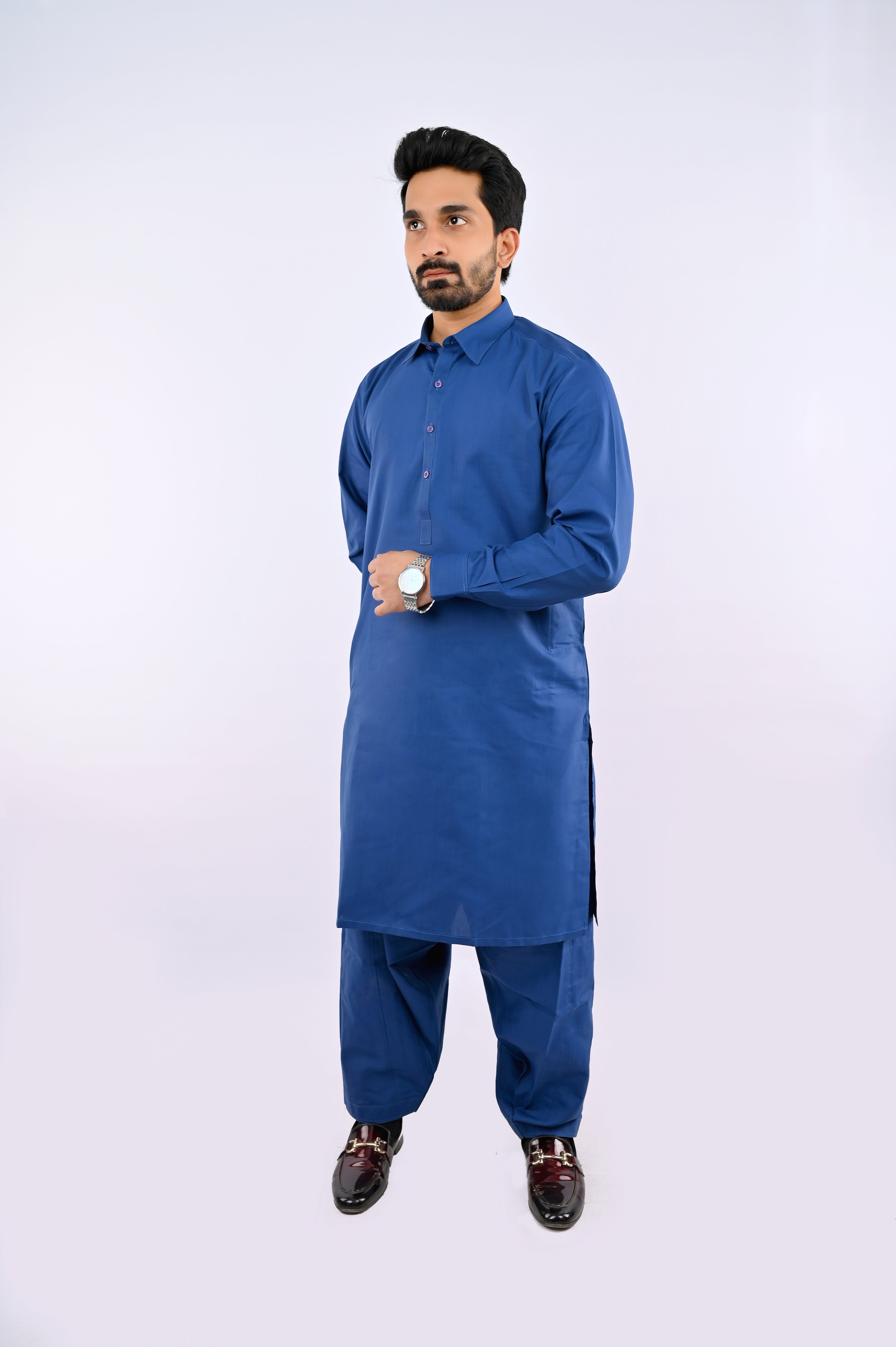 Teal Blue Shalwar Kameez