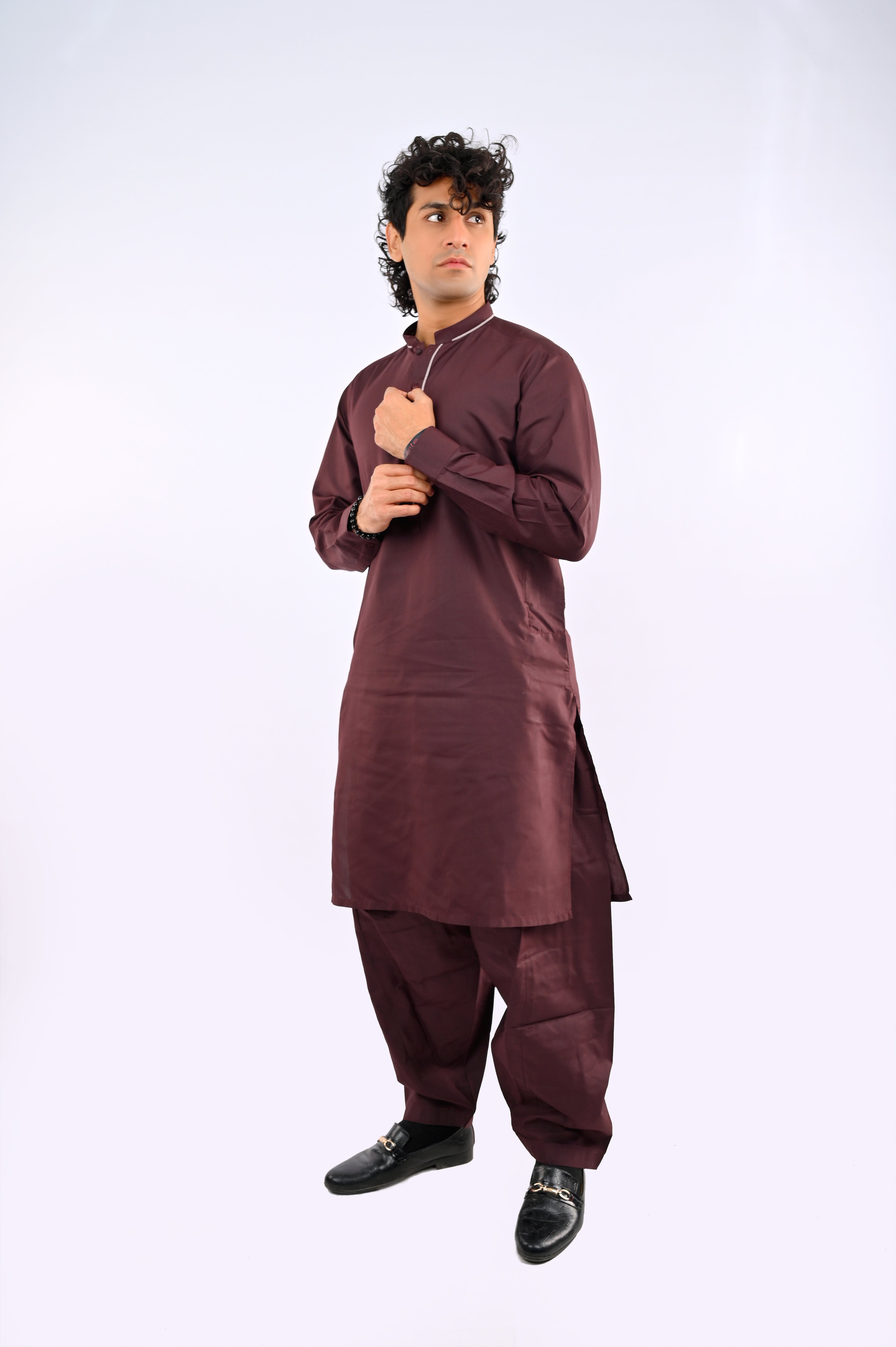 Brown Shalwar Kameez