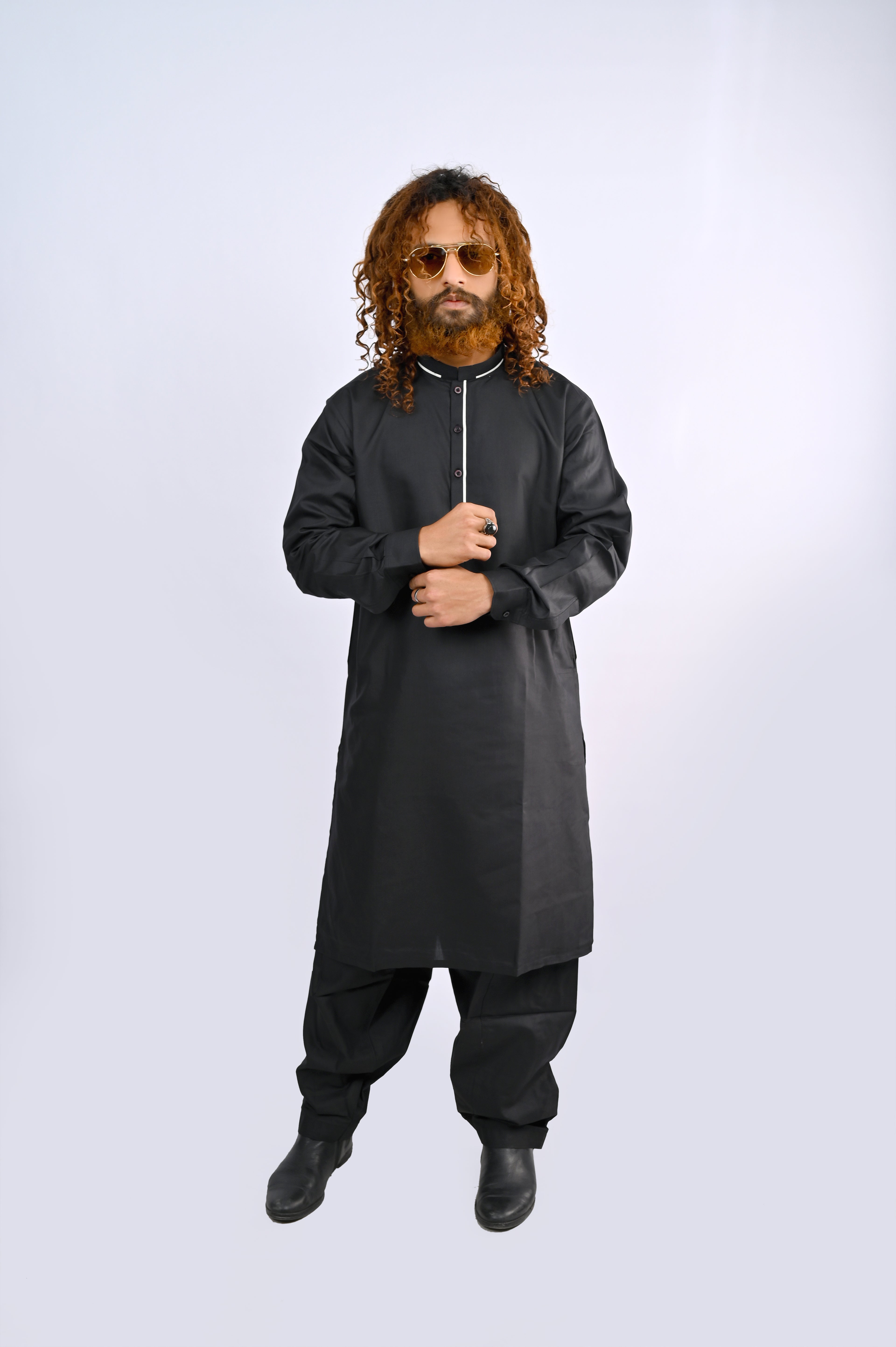 Black Shalwar Kameez