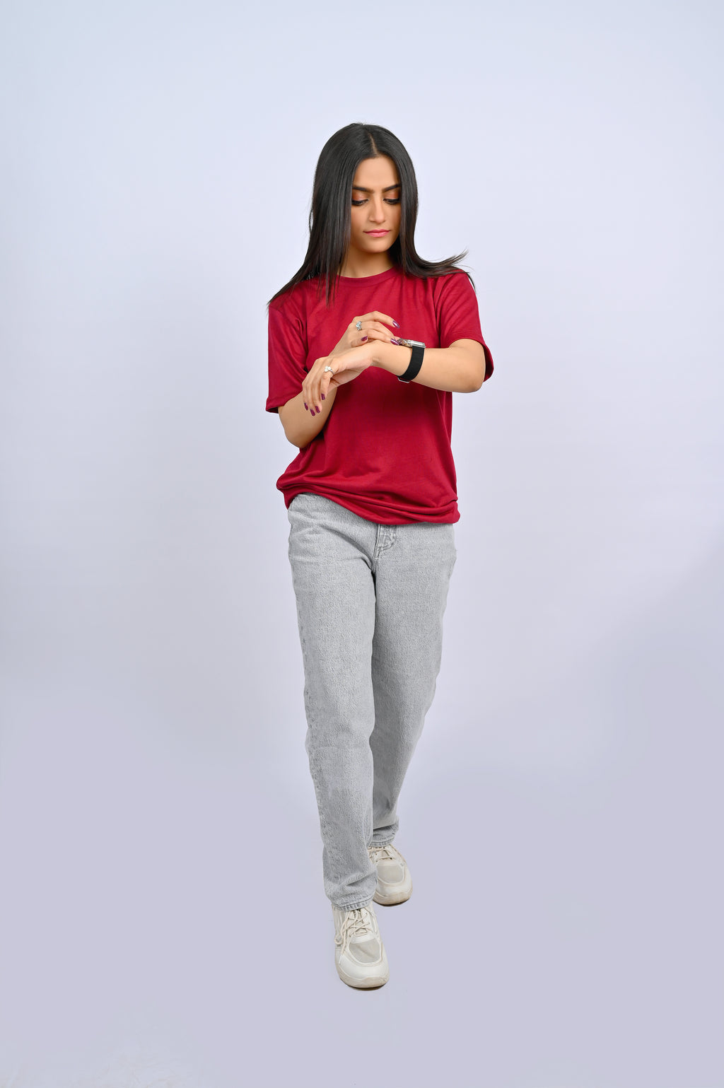 Red Round Neck