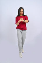 Red Round Neck