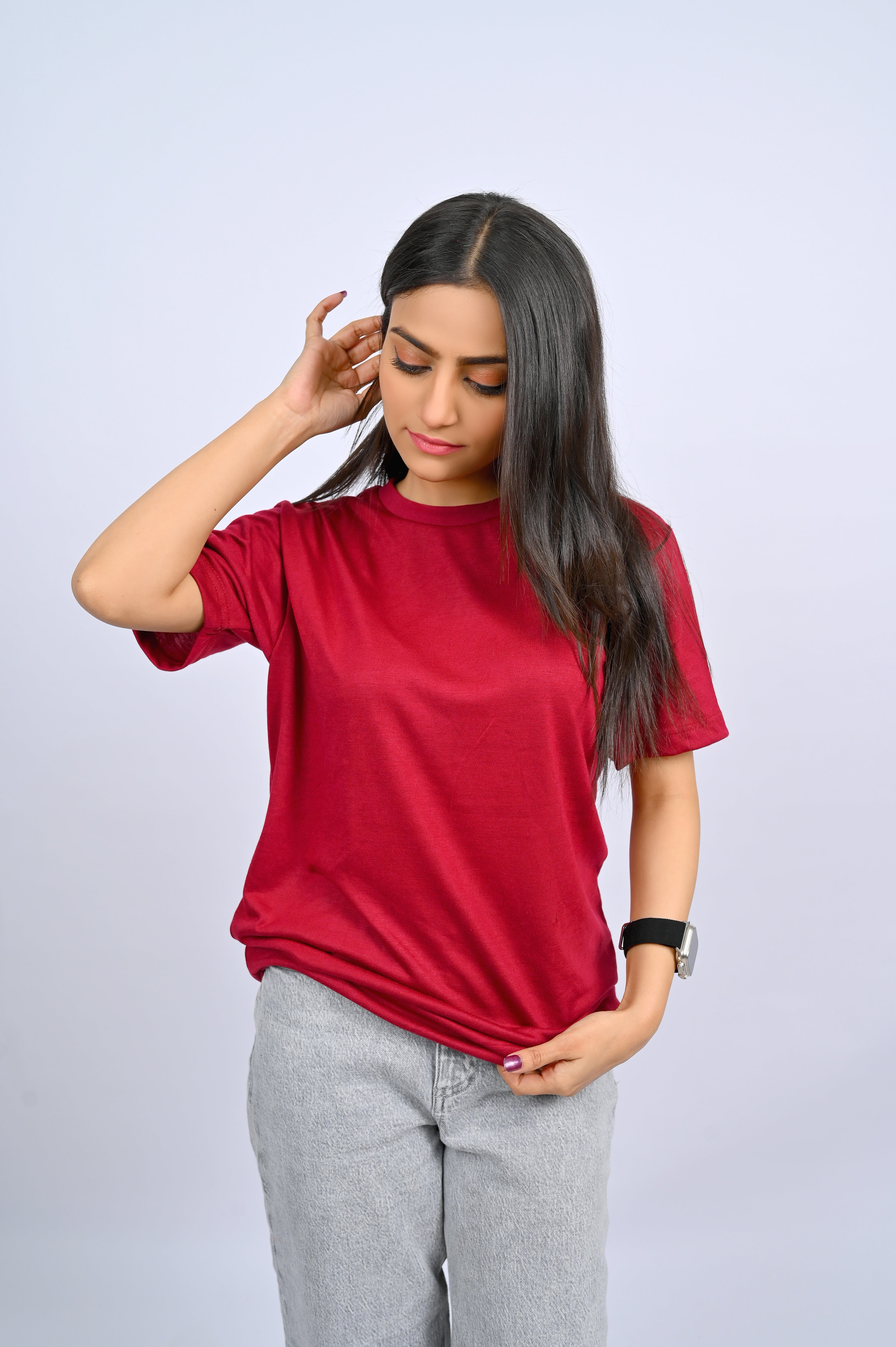 Red Round Neck
