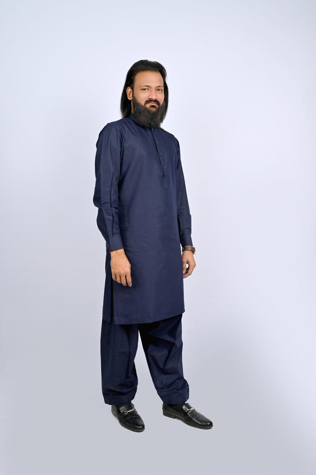 Navy Blue Shalwar Kameez