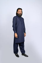 Navy Blue Shalwar Kameez