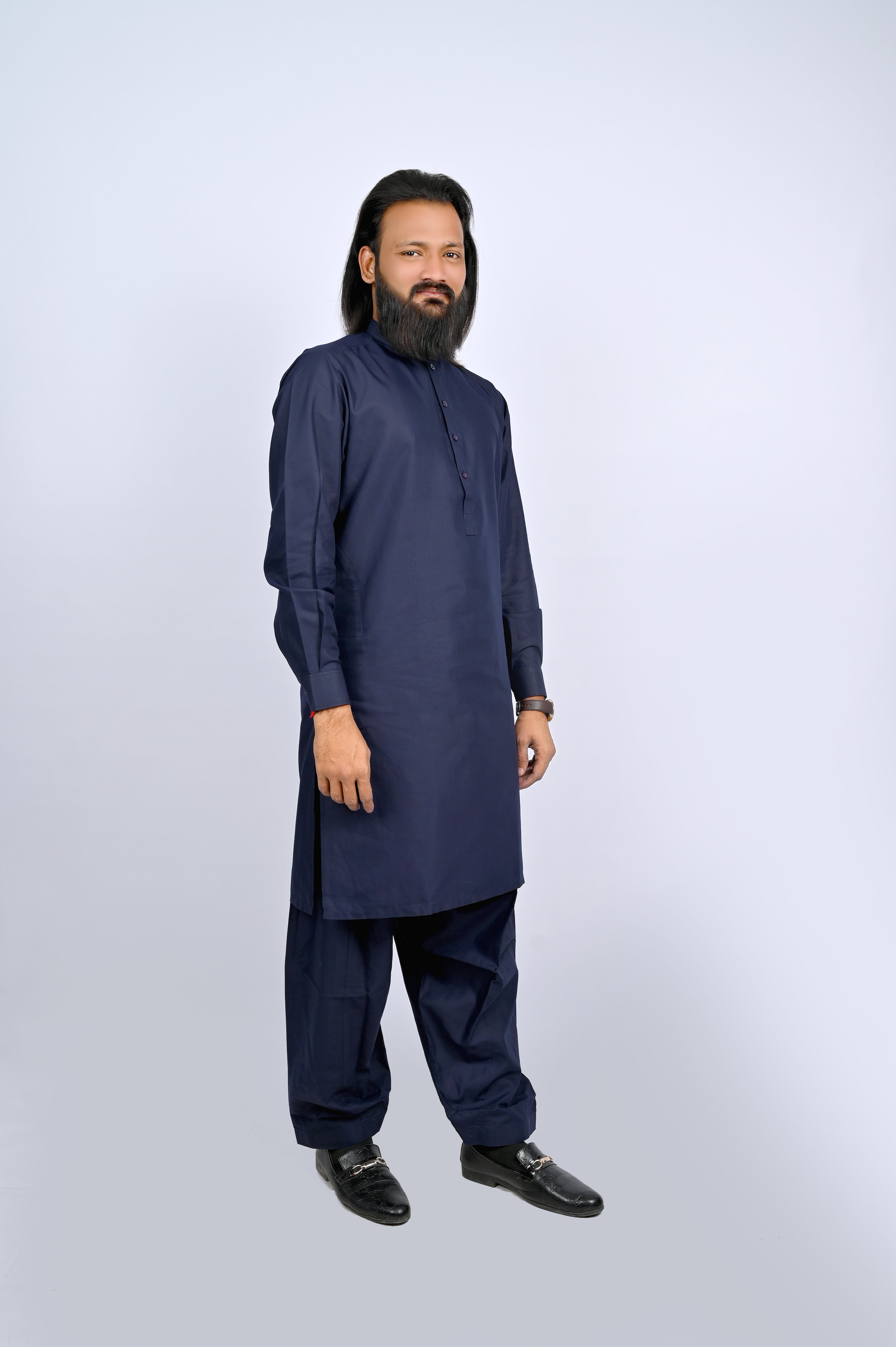 Navy Blue Shalwar Kameez