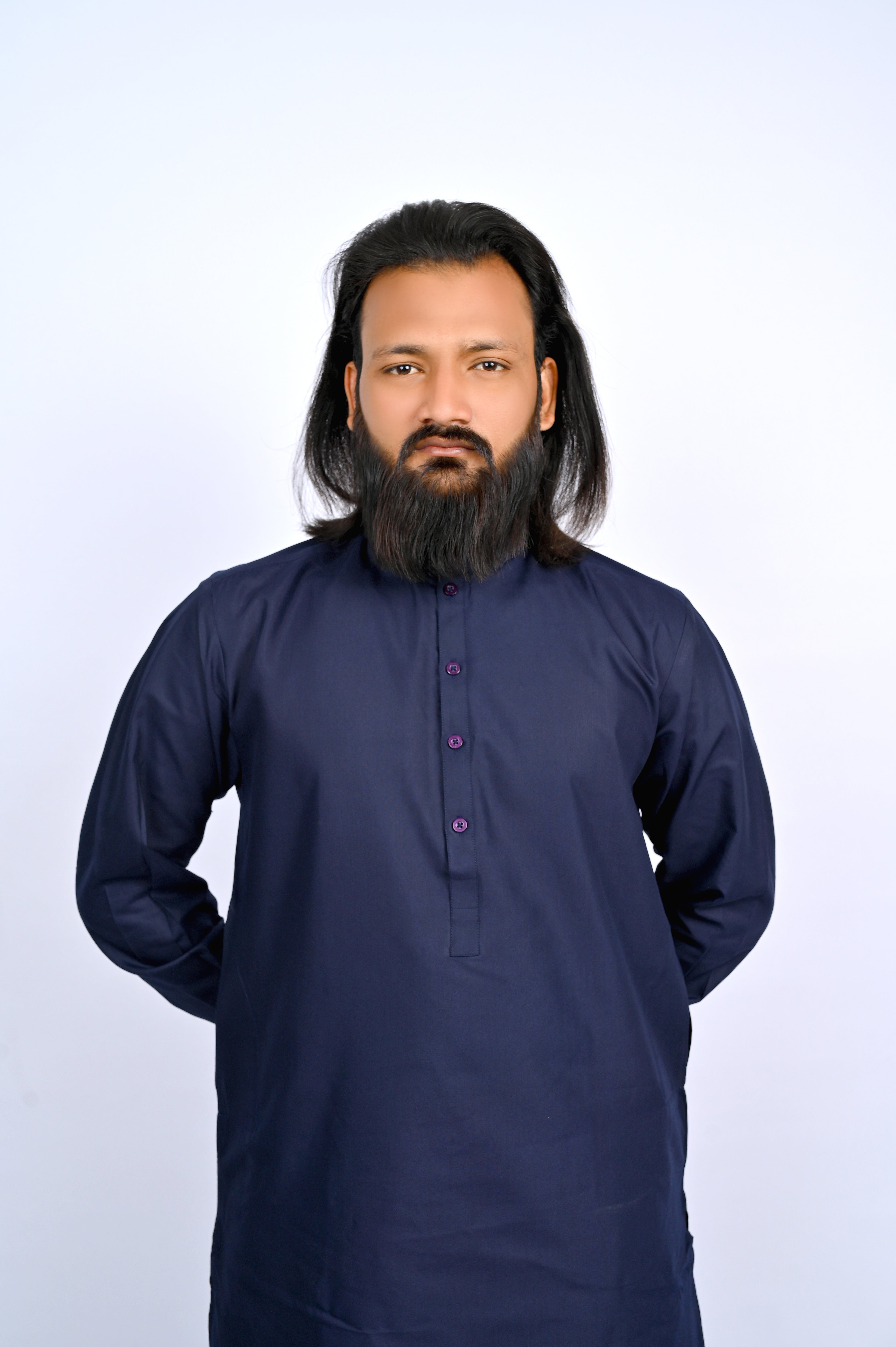 Navy Blue Shalwar Kameez