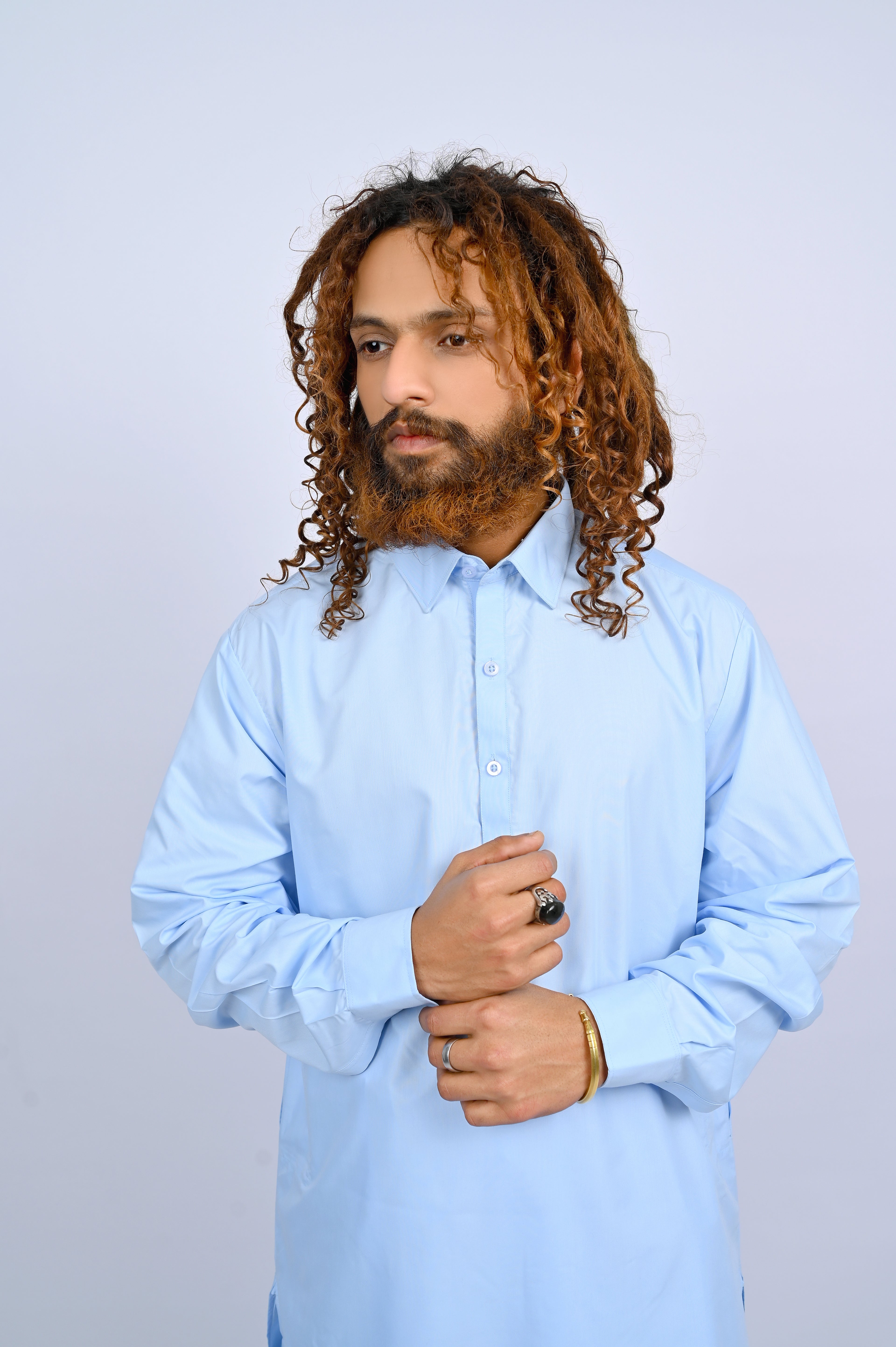 Sky Blue Shalwar Kameez