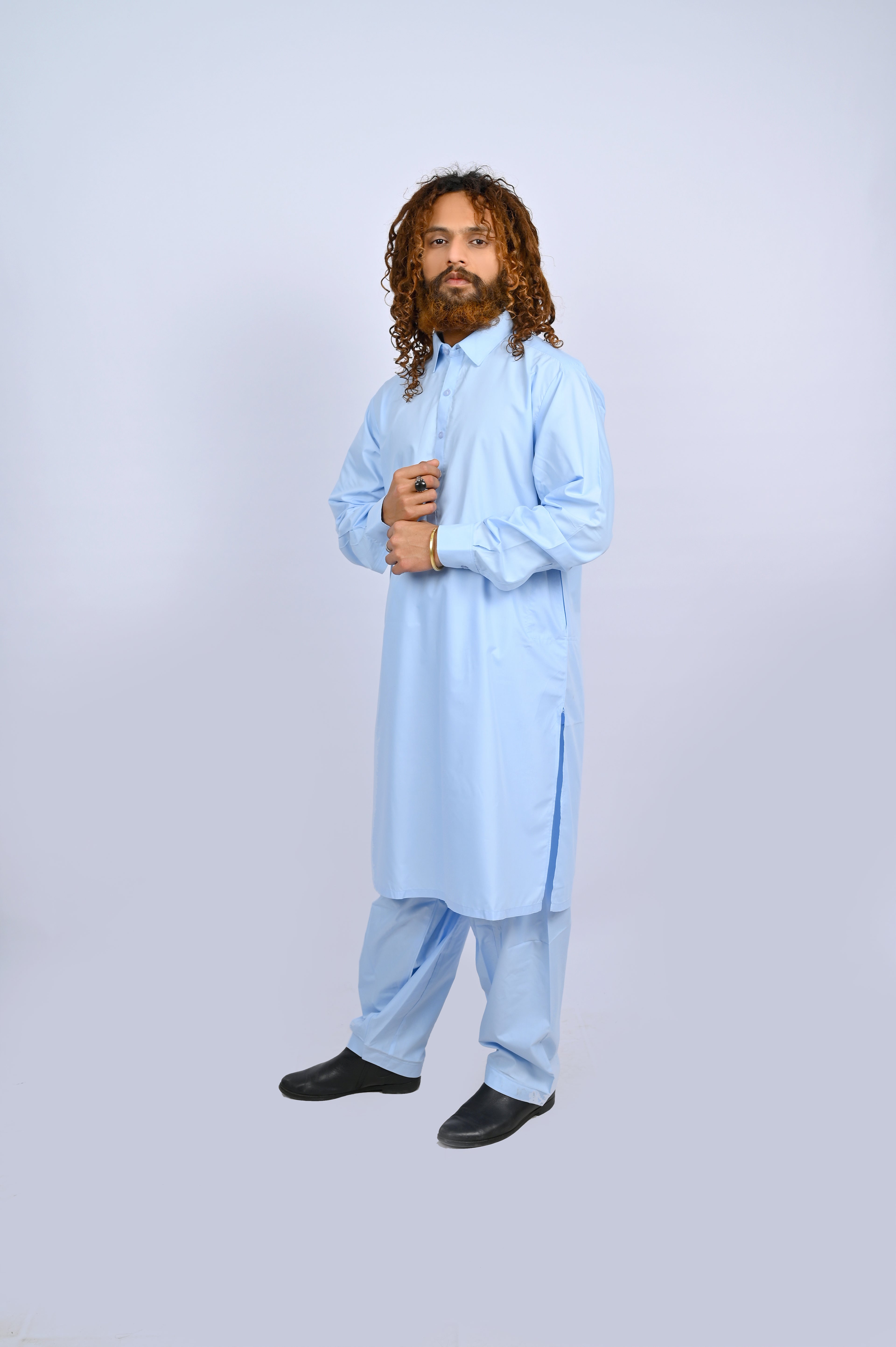 Sky Blue Shalwar Kameez