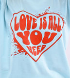 Sky Blue Printed T-Shirt