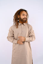 Sand Brown Shalwar Kameez