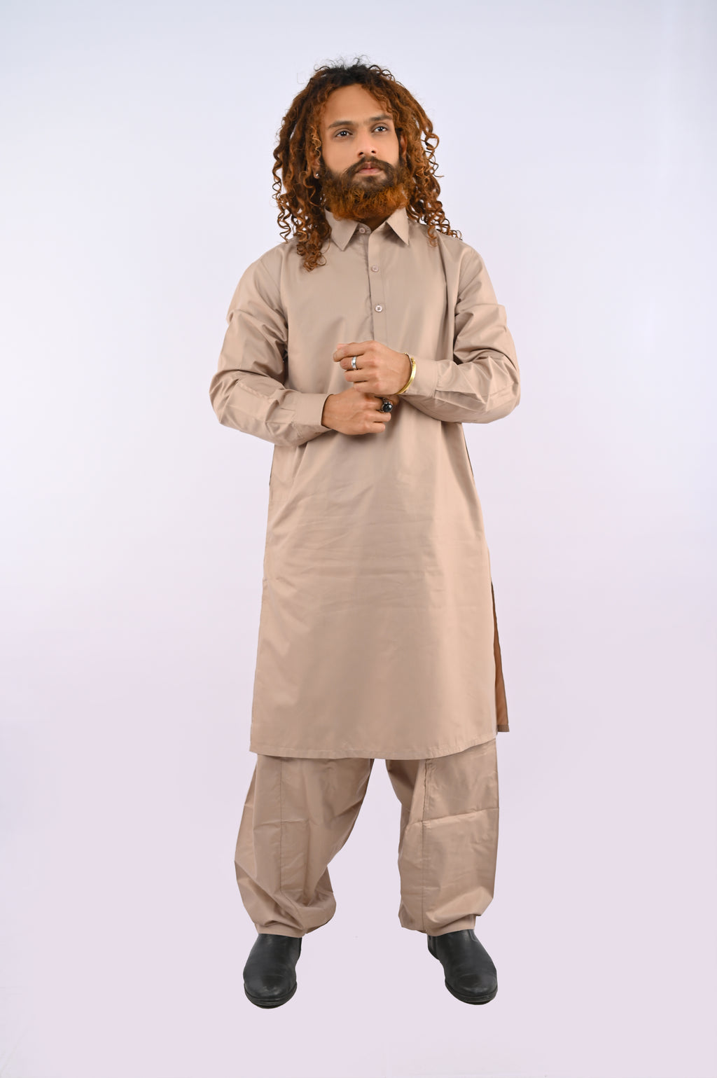 Sand Brown Shalwar Kameez