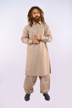 Sand Brown Shalwar Kameez