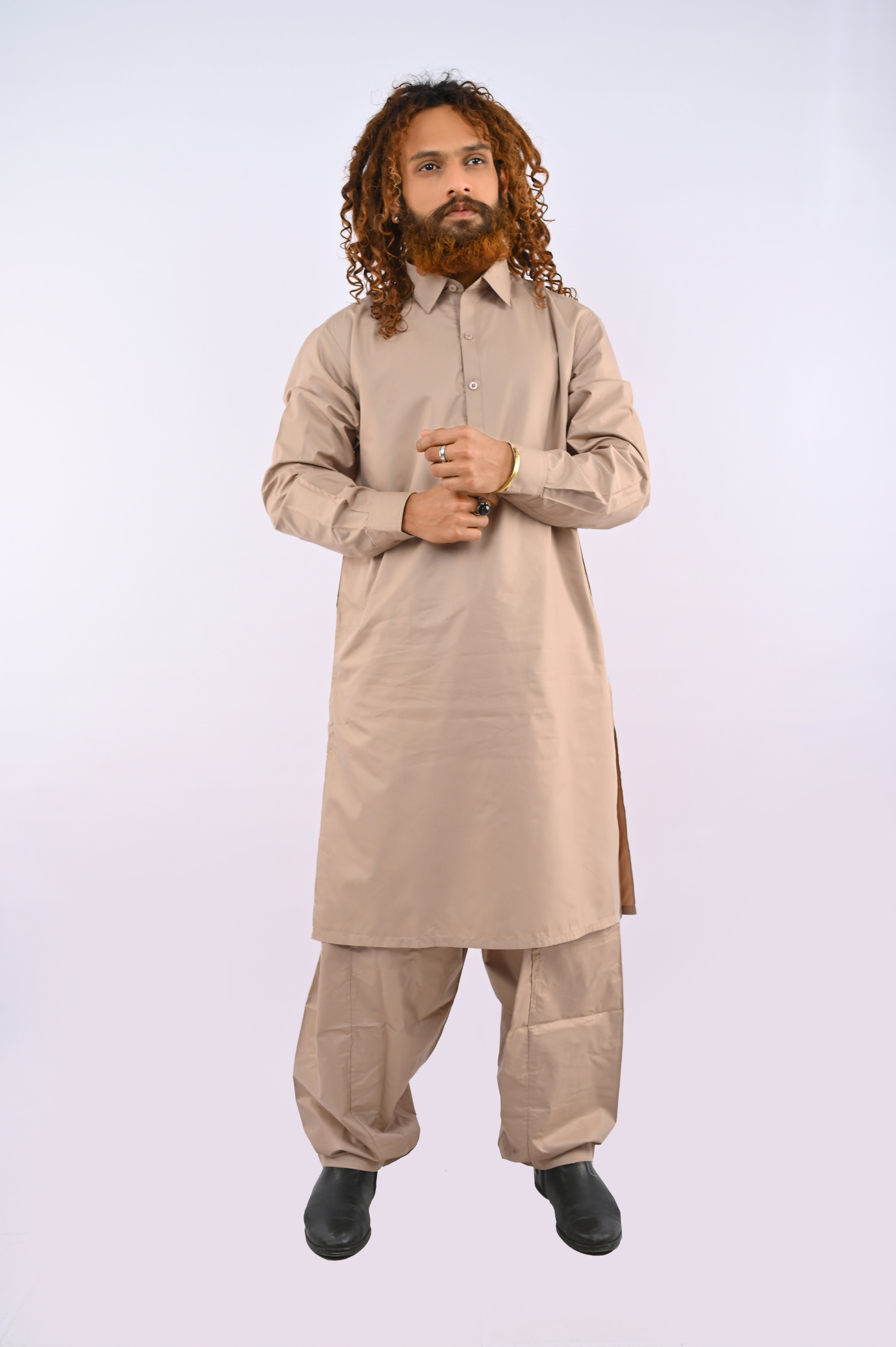 Sand Brown Shalwar Kameez