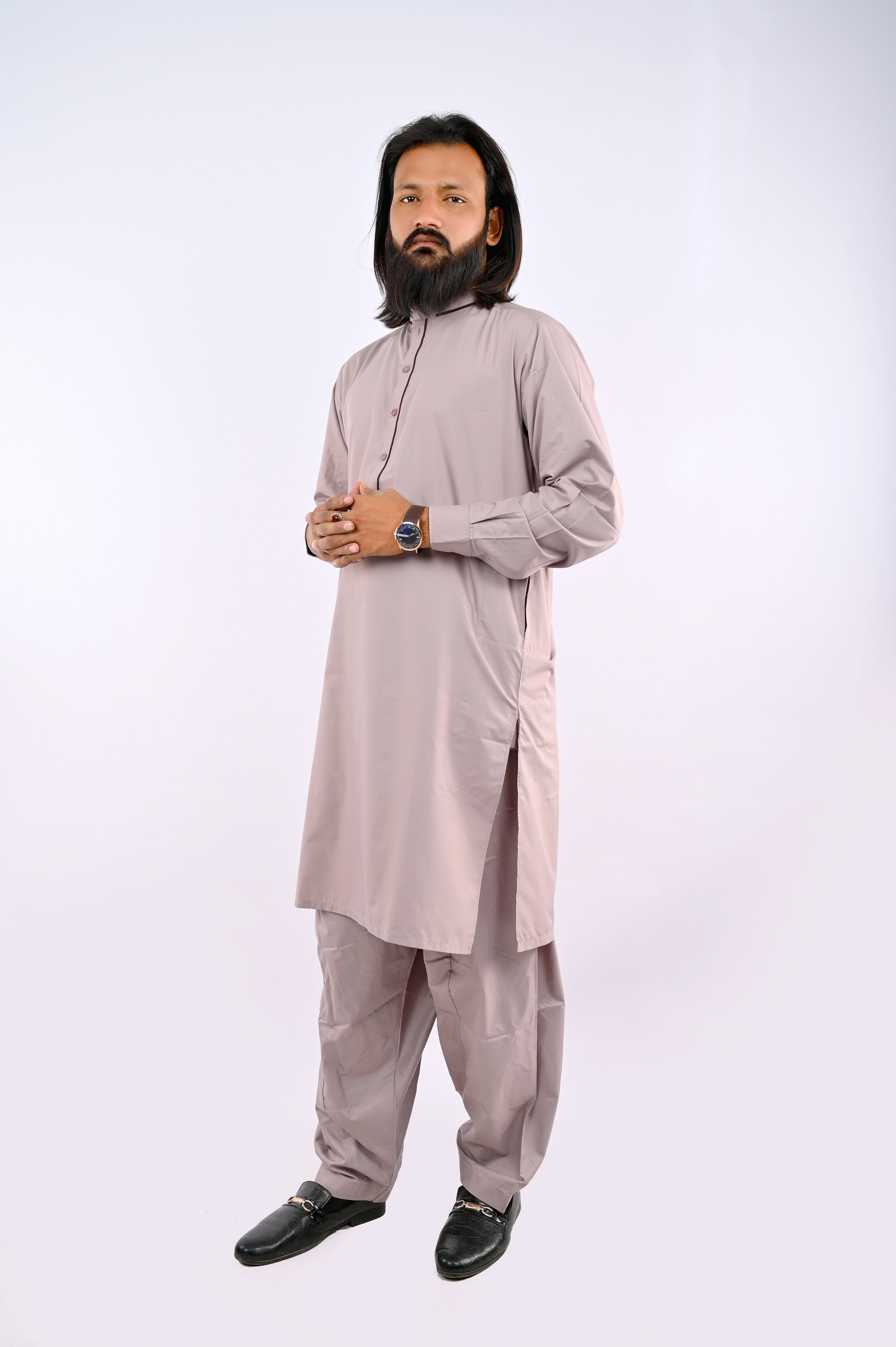 Light Beige Shalwar Kameez