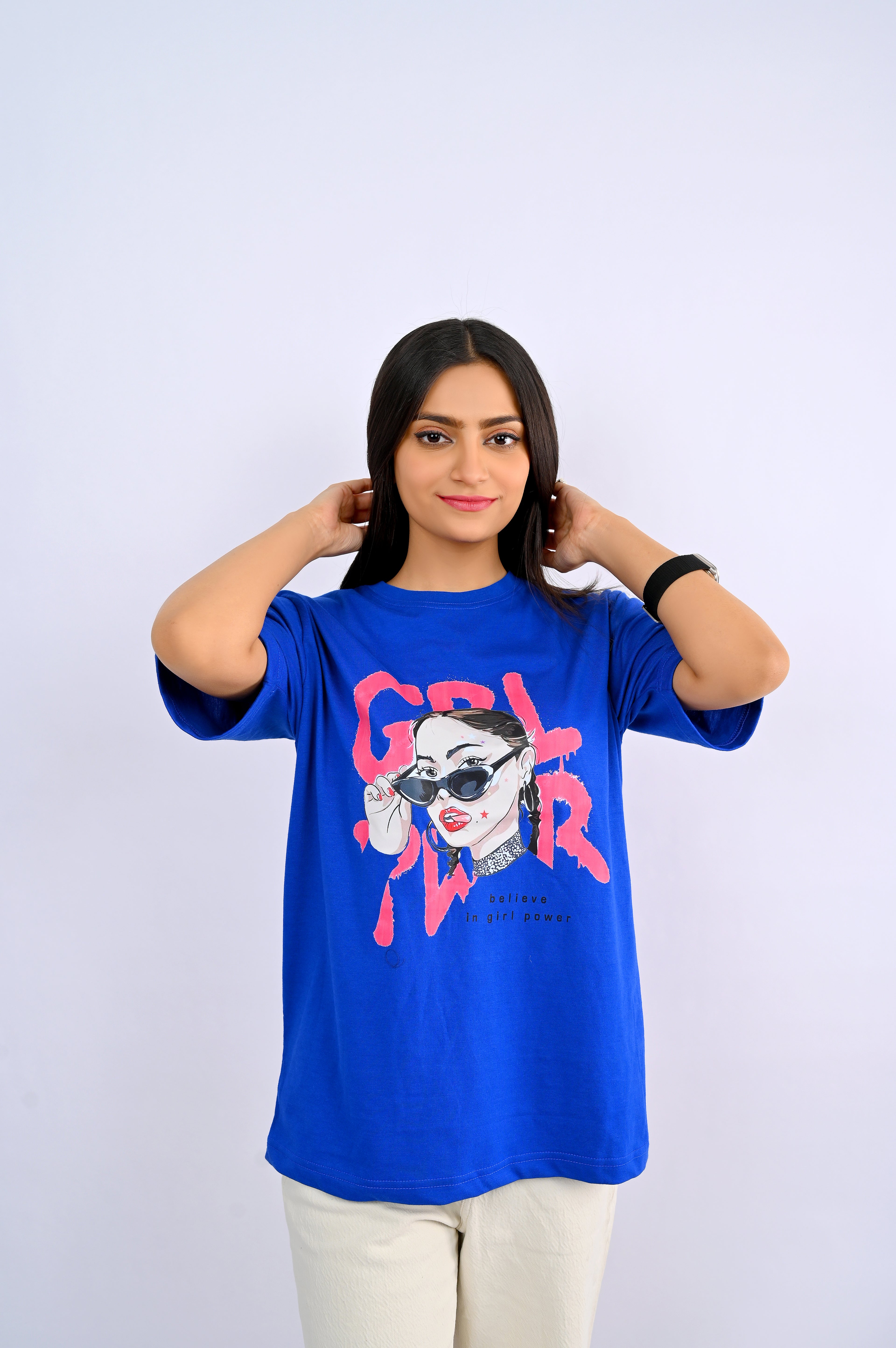 Royal Blue Printed T-Shirt