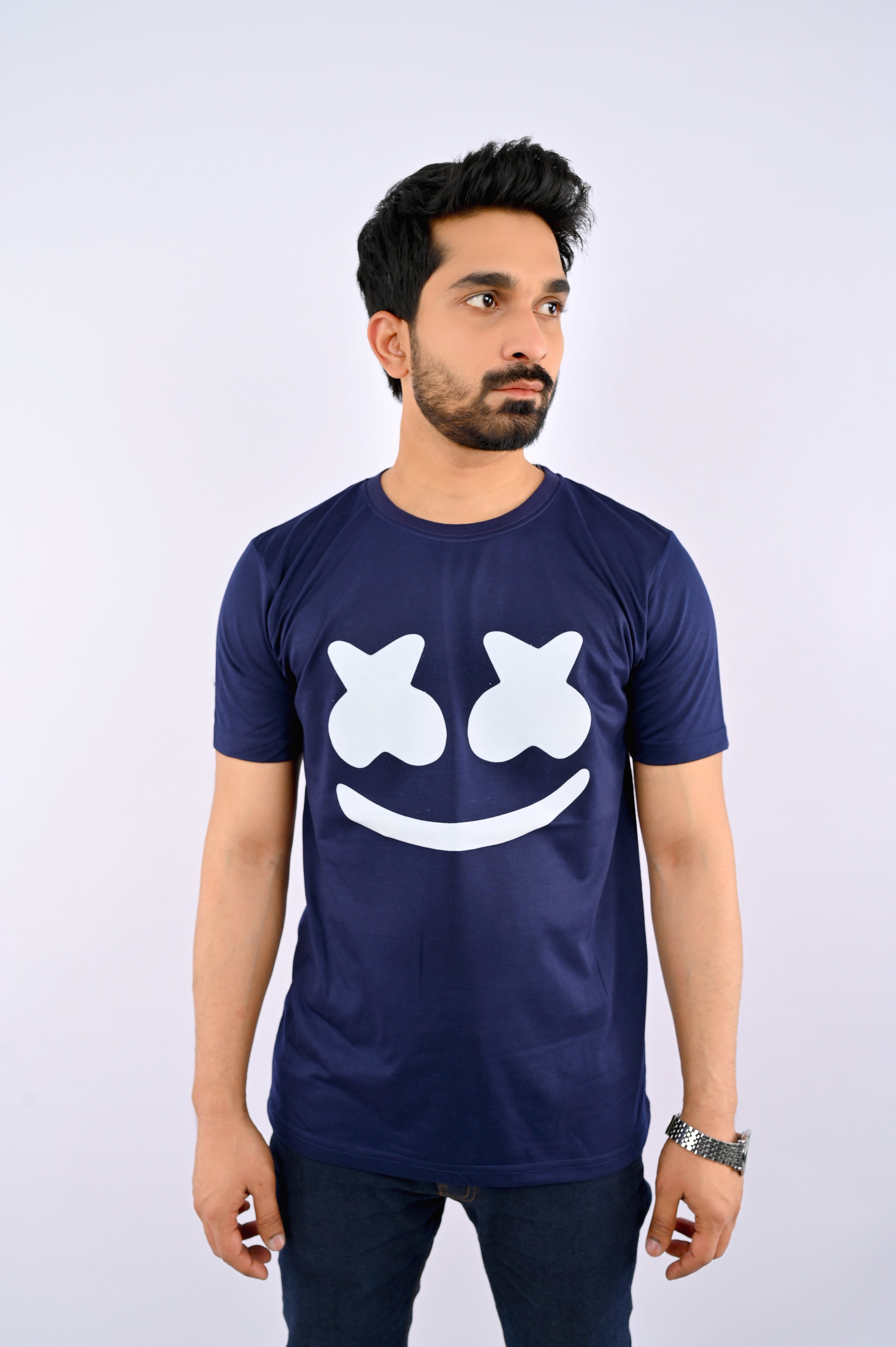 X Eyes Navy Blue T-Shirt