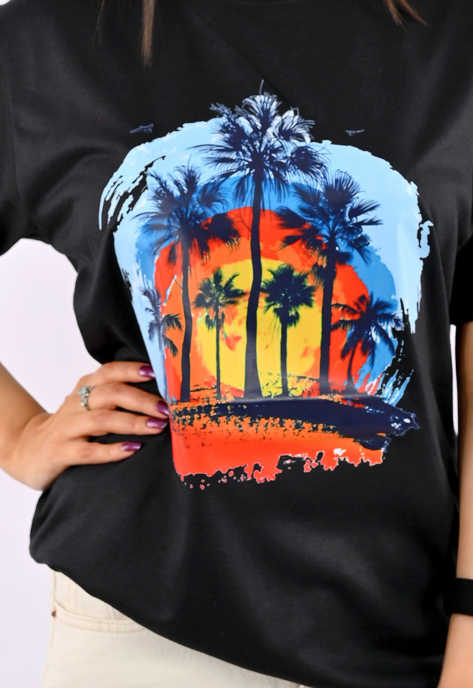 Signature Black Printed T-Shirt