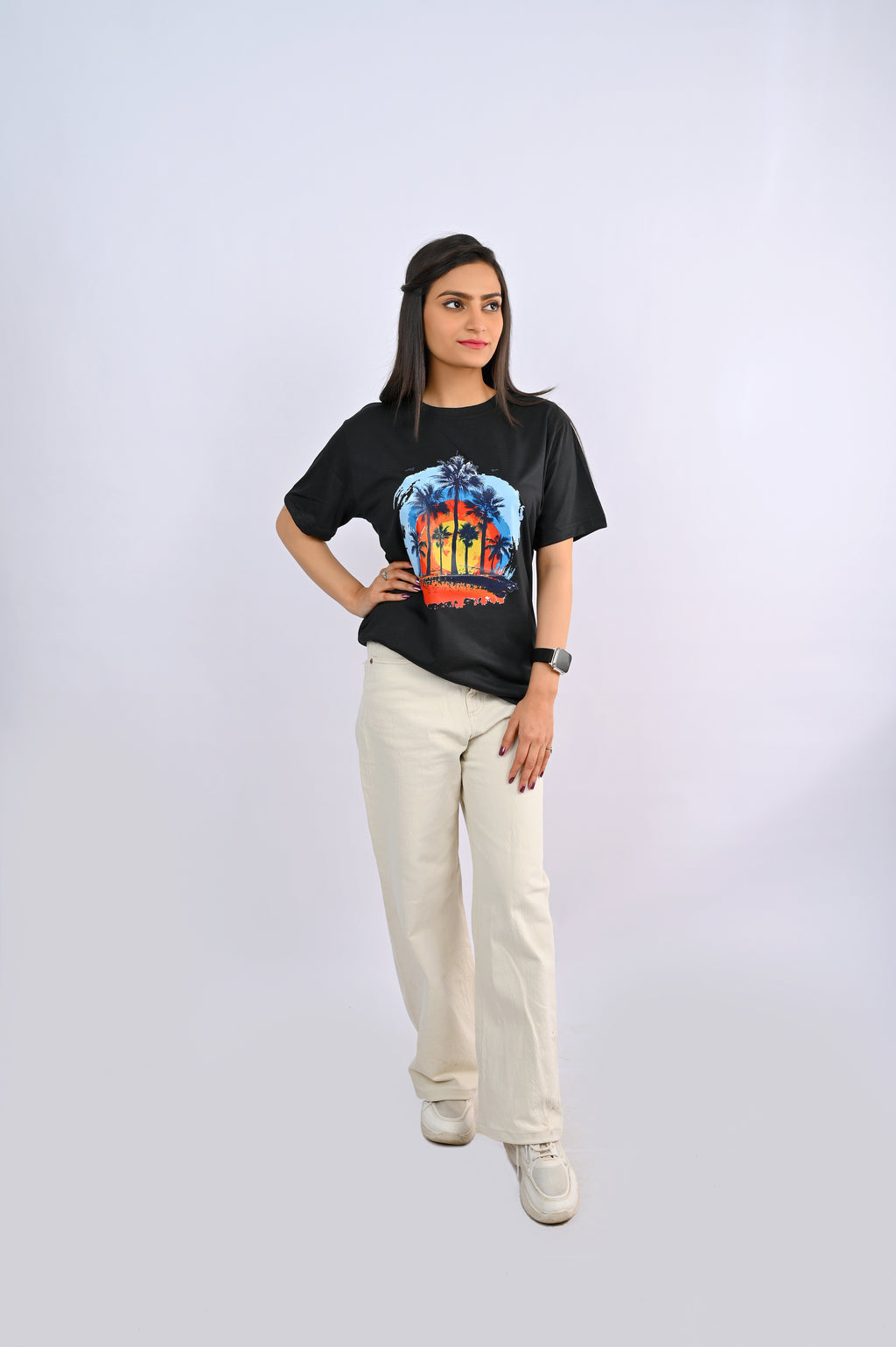 Signature Black Printed T-Shirt