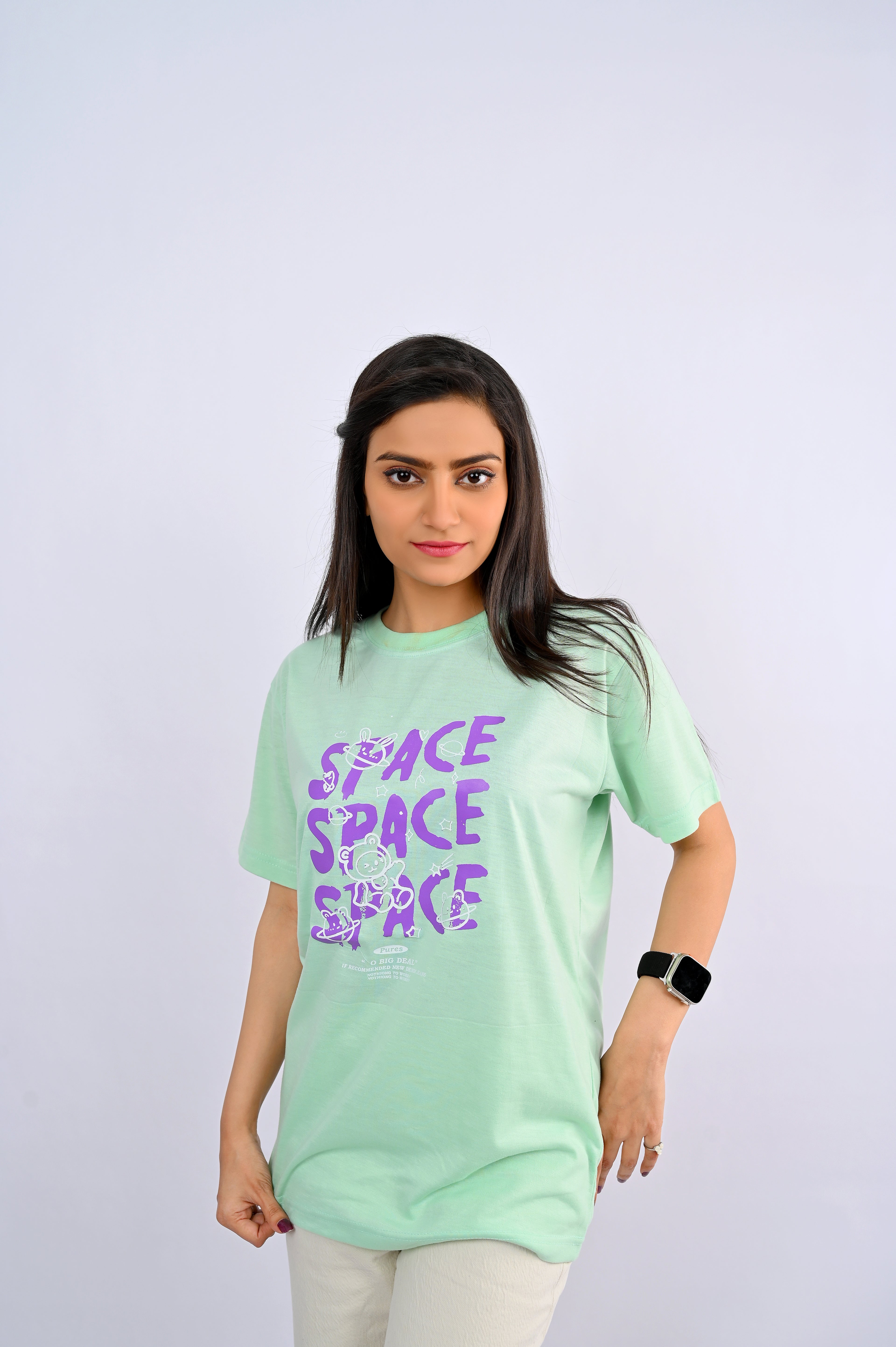 Mint Green Printed T-Shirt