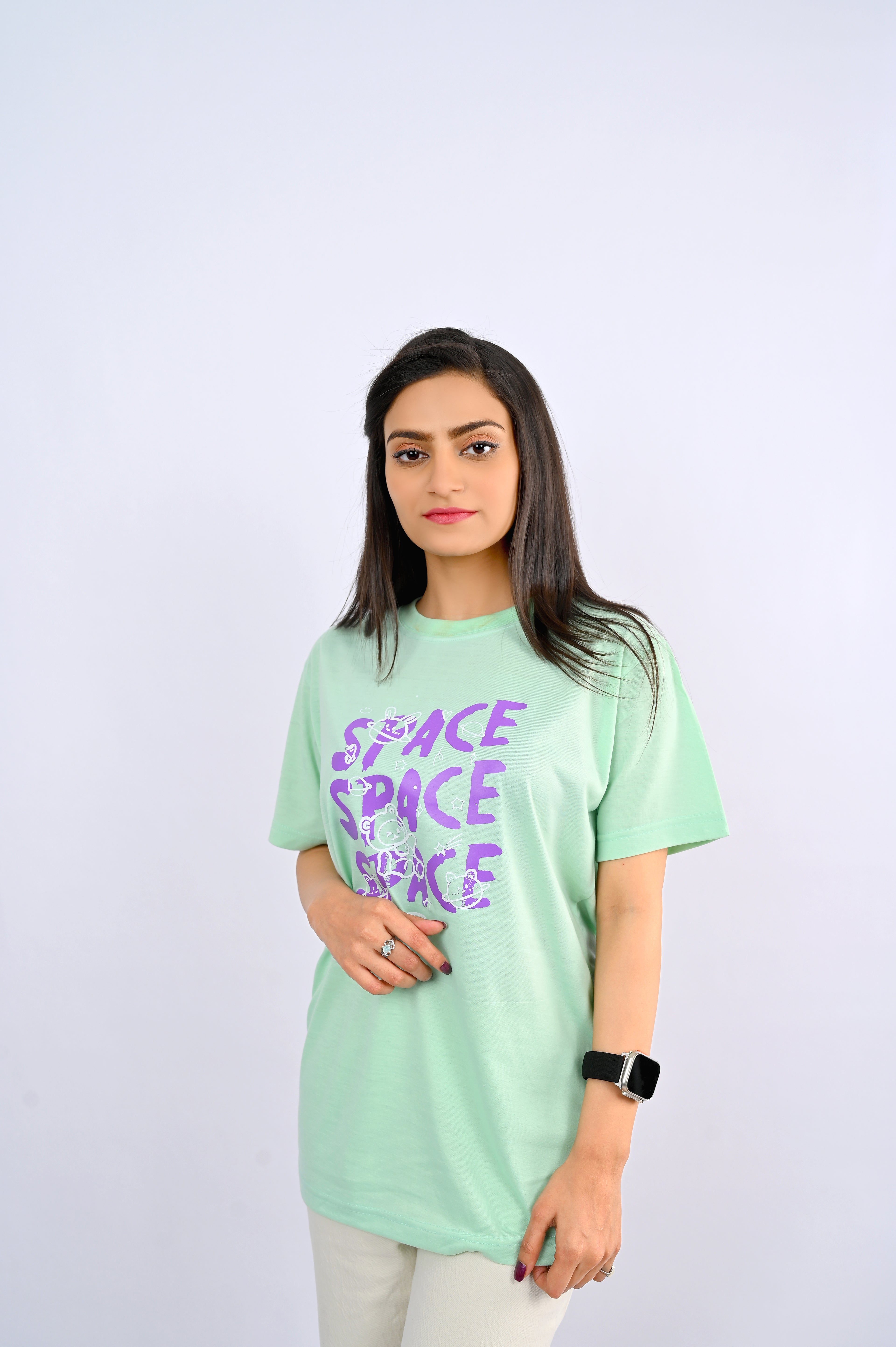 Mint Green Printed T-Shirt