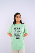 Tea Green Printed T-Shirt