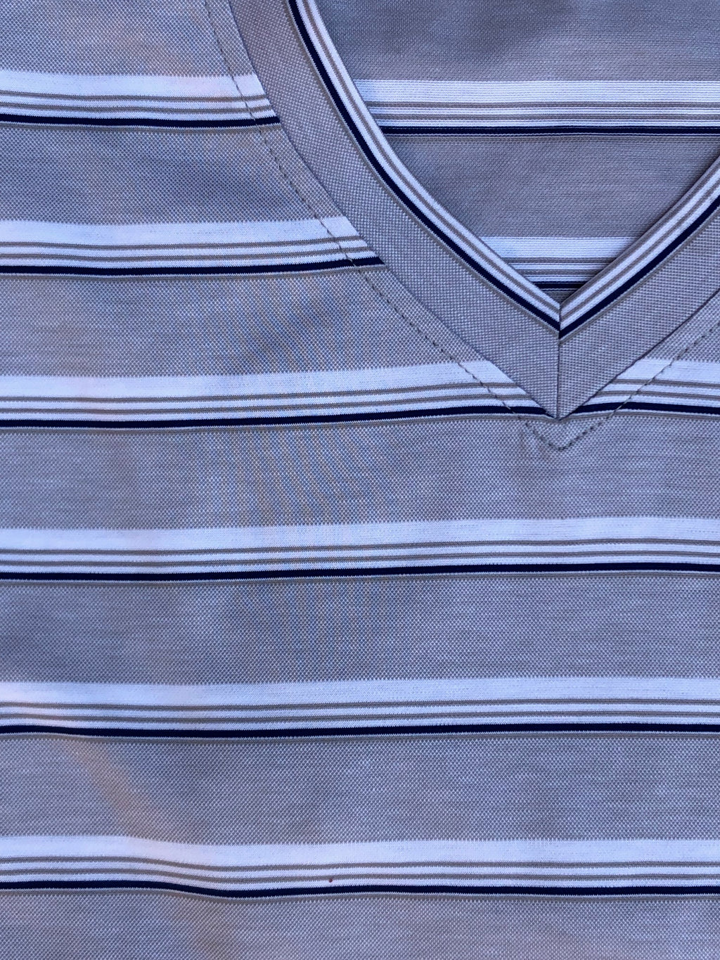 V Neck Striped T-Shirt